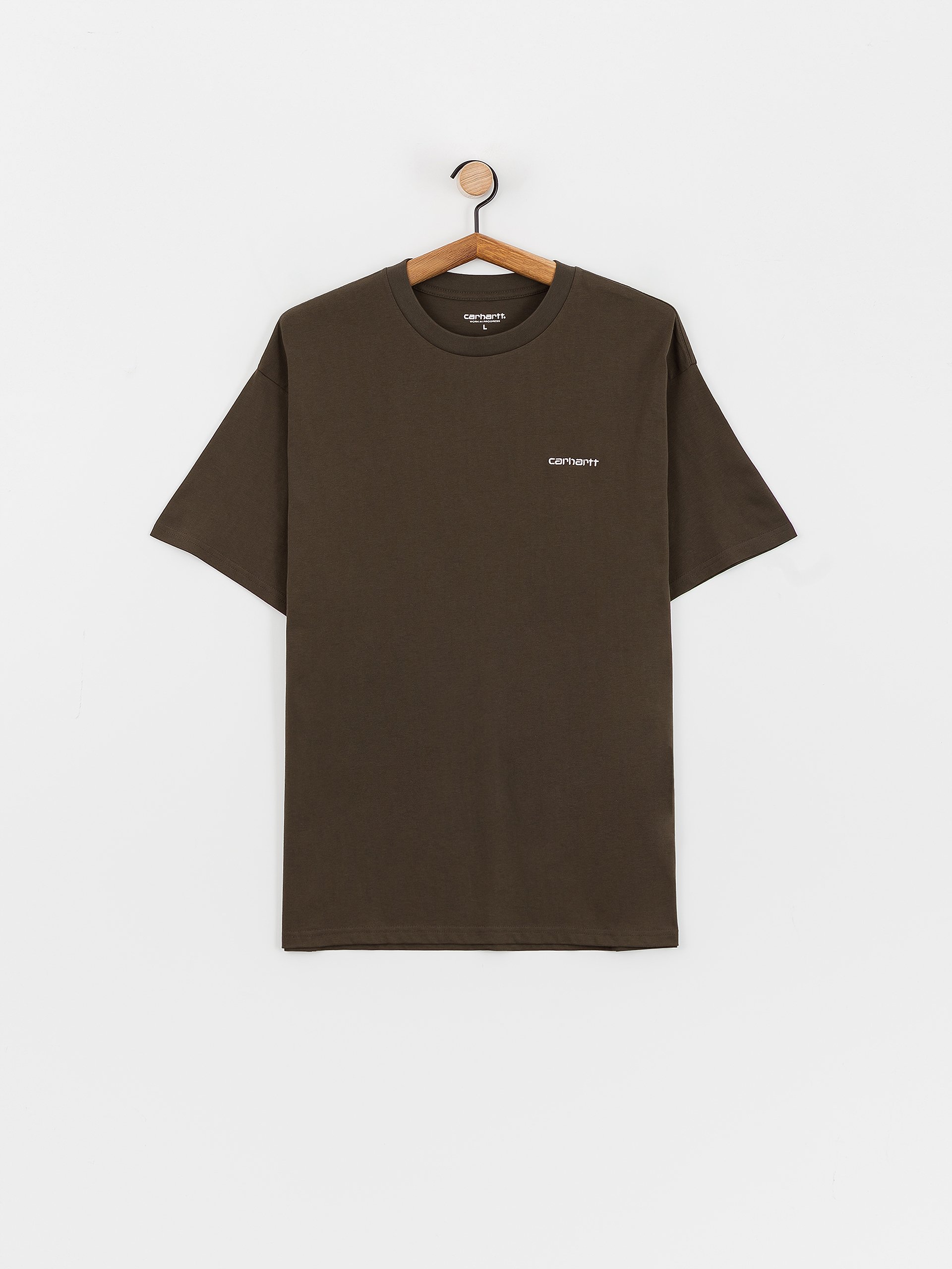 Тениска Carhartt WIP Script Embroidery (cypress/white)