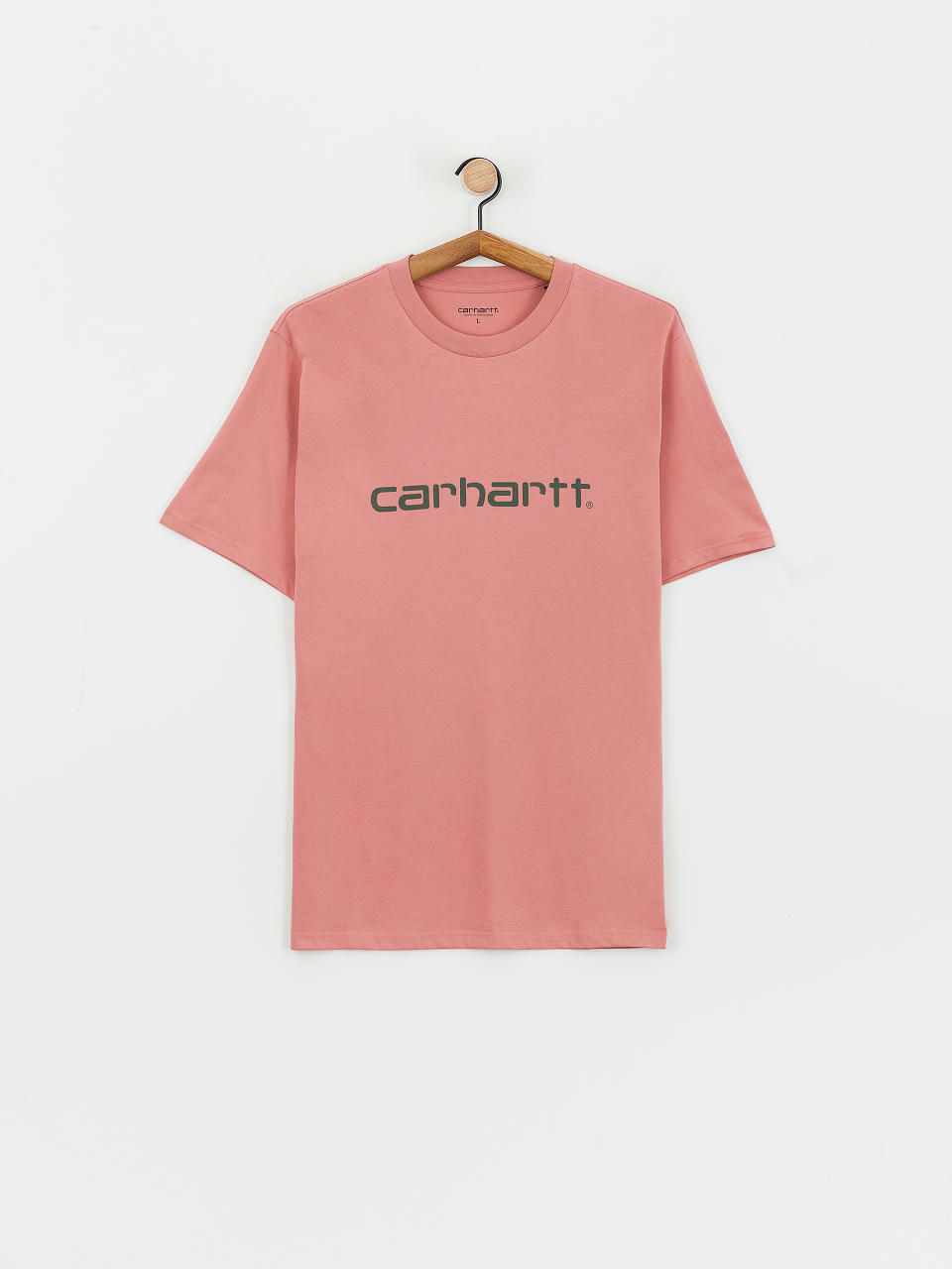 Тениска Carhartt WIP Script (dusty rose/sycamore tree)