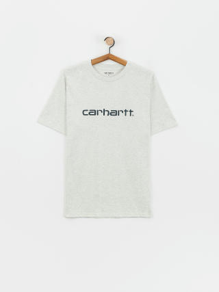 Тениска Carhartt WIP Script (ash heather/duck blue)