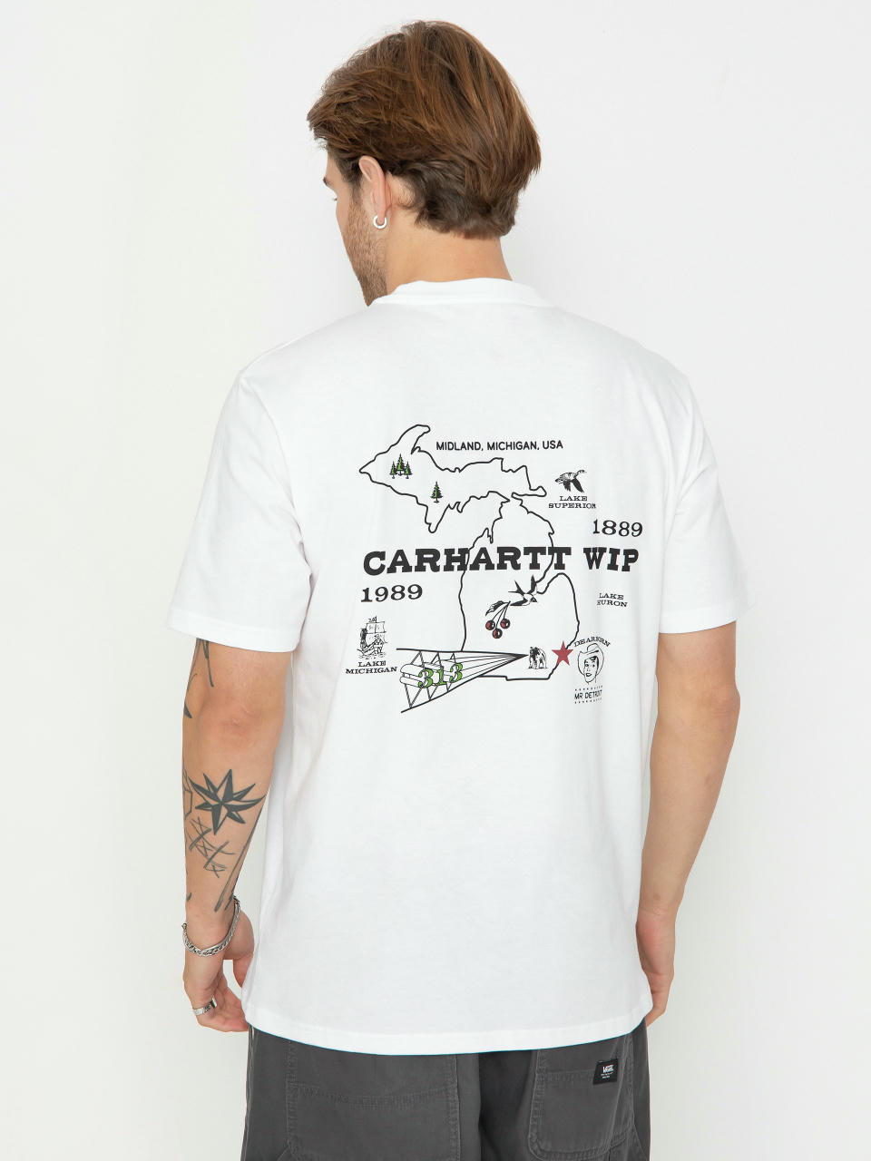 Тениска Carhartt WIP Home State (white)