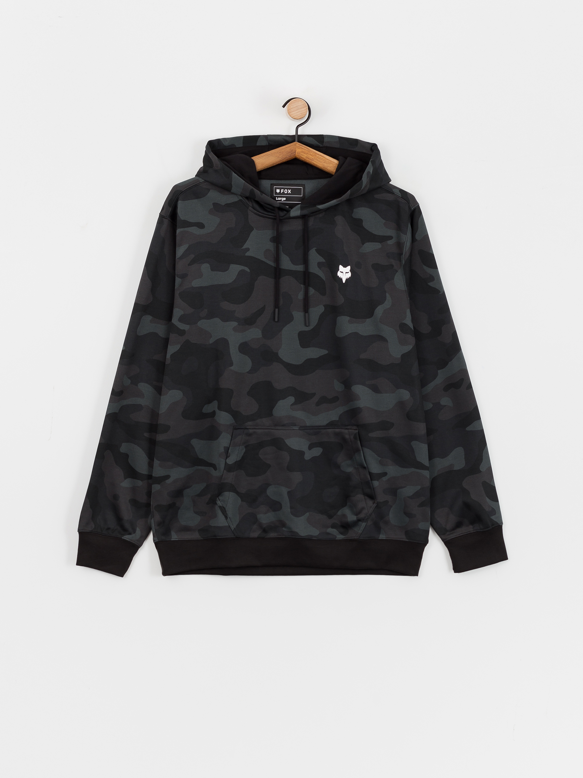 Суитшърт с качулка Fox Head Camo HD (black camo)