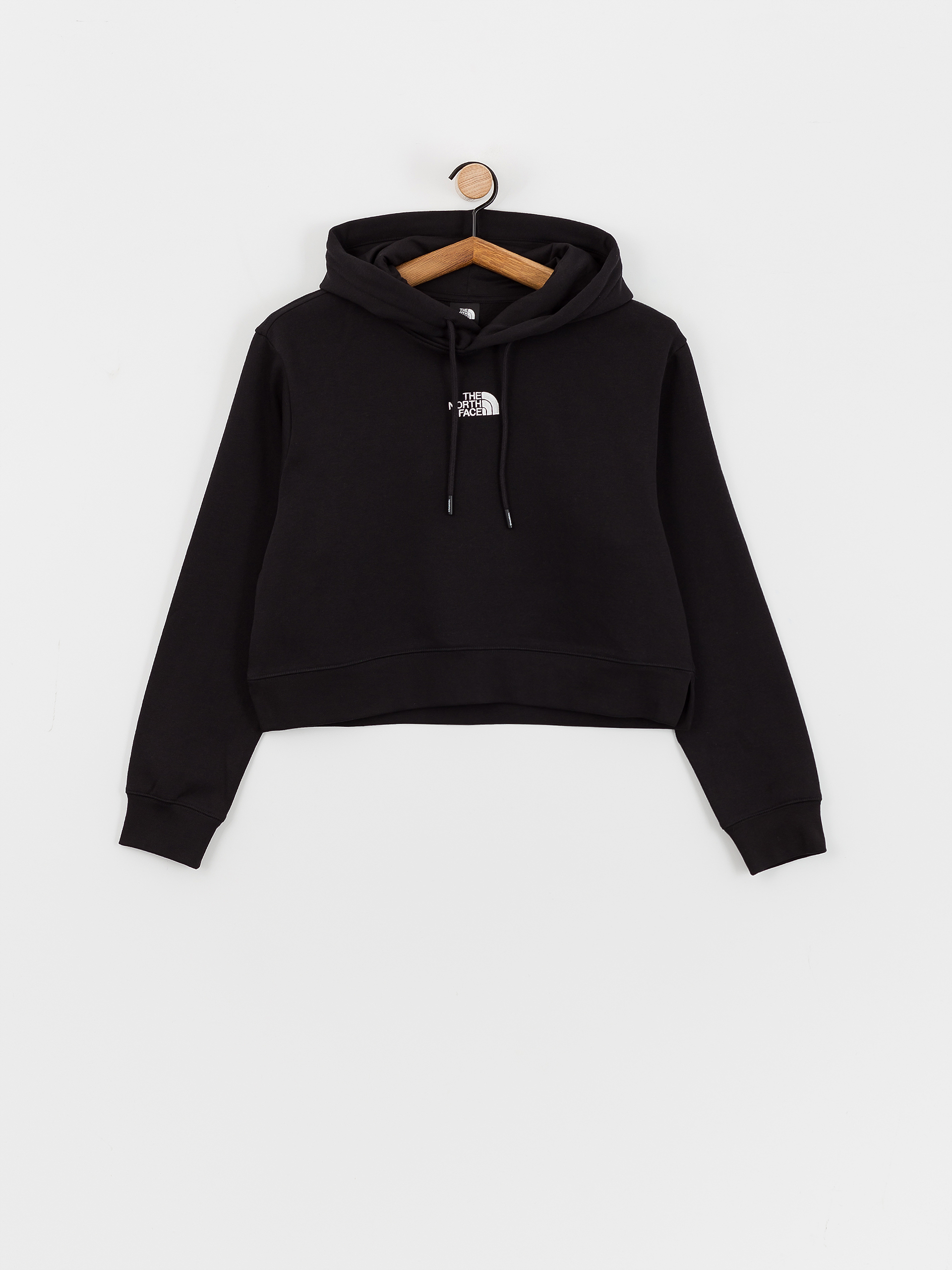 Суитшърт с качулка The North Face Essential Crop HD Wmn (tnf black)