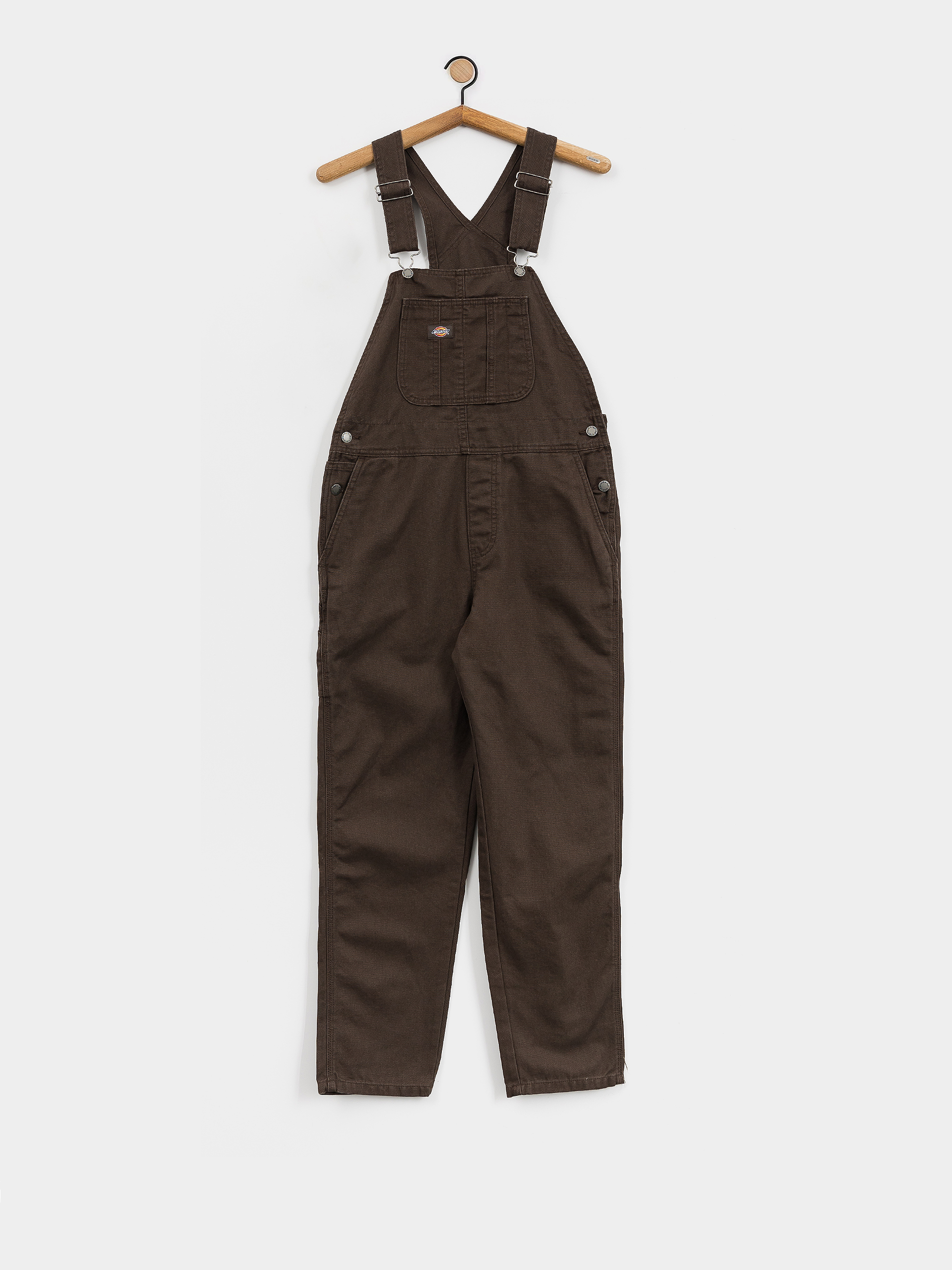 Панталони Dickies Duck Canvas Classic Bib Wmn (dark brown)