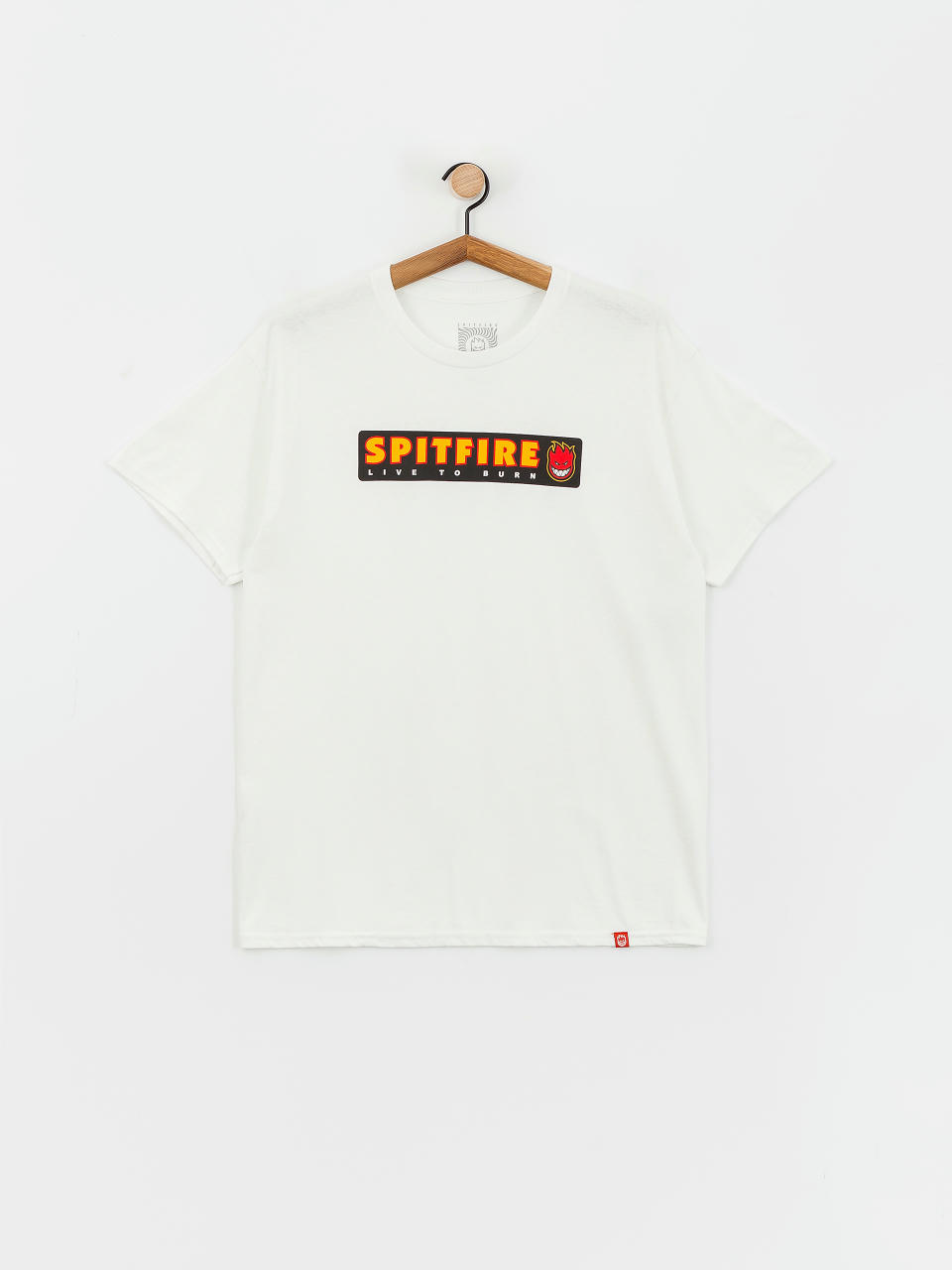 Тениска Spitfire Live To Burn (white/multi)