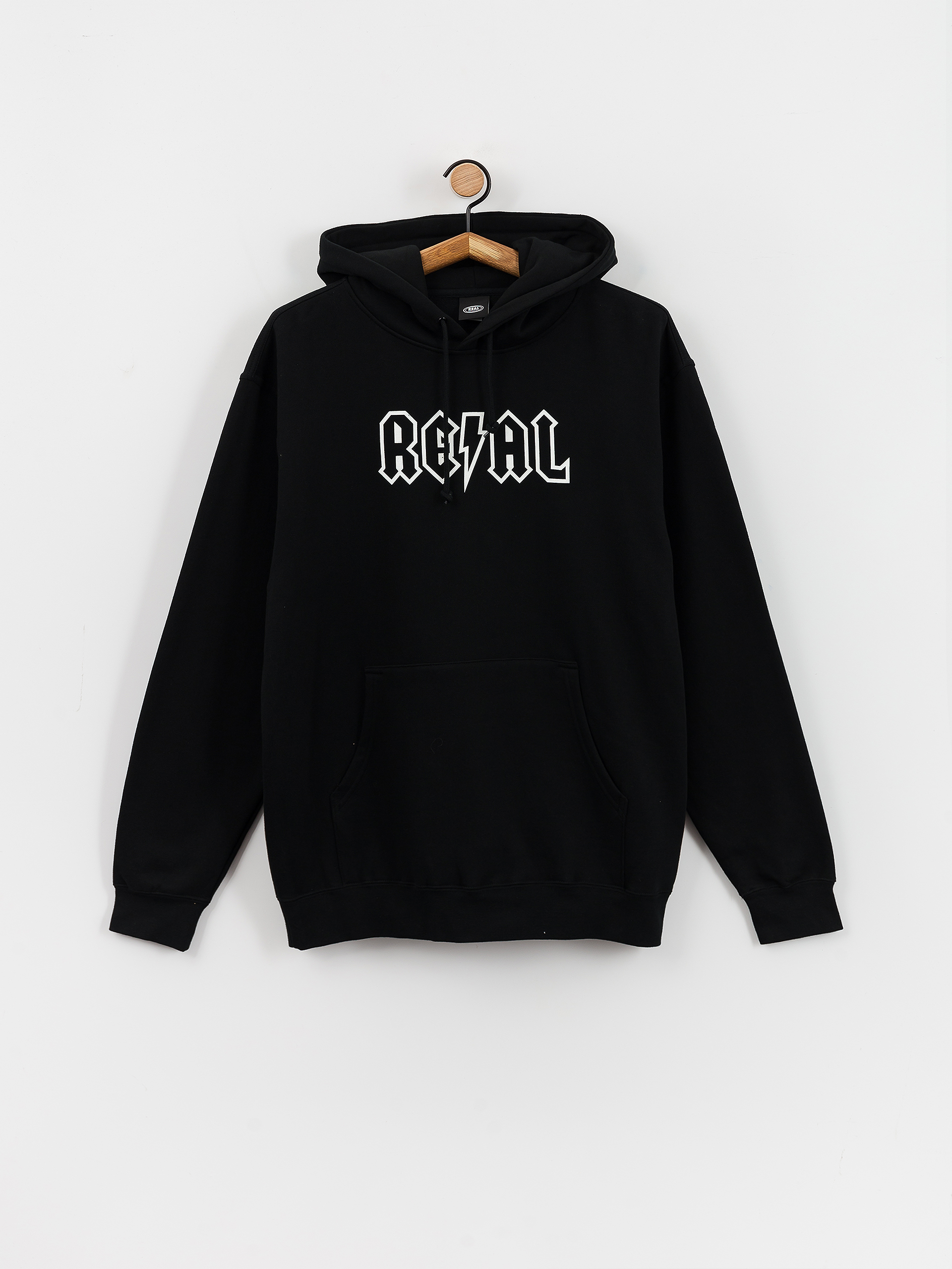 Суитшърт с качулка Real Deeds HD (black/white)