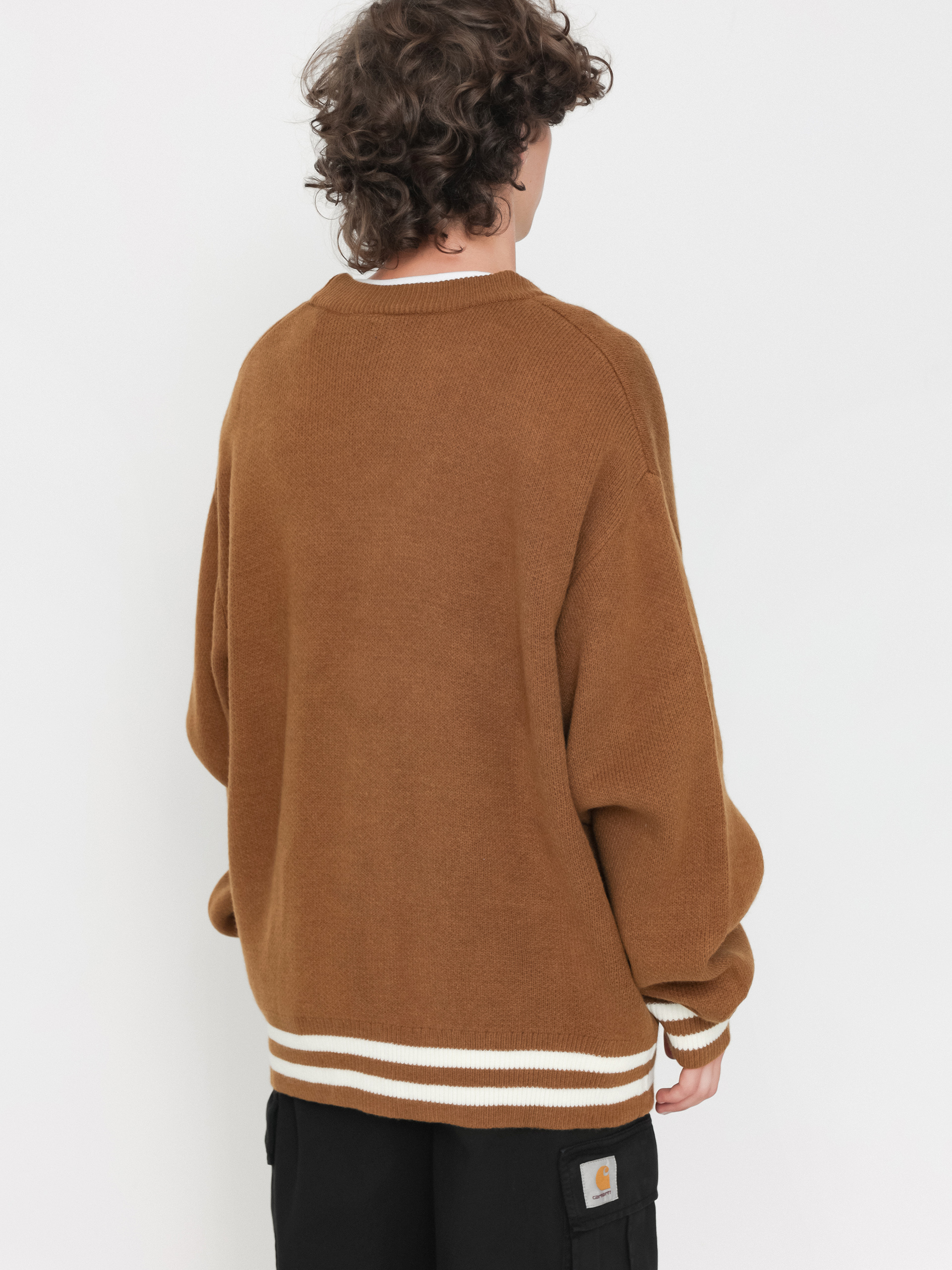 Пуловер Carhartt WIP Brown Ducks Cardigan (hamilton brown/wax)