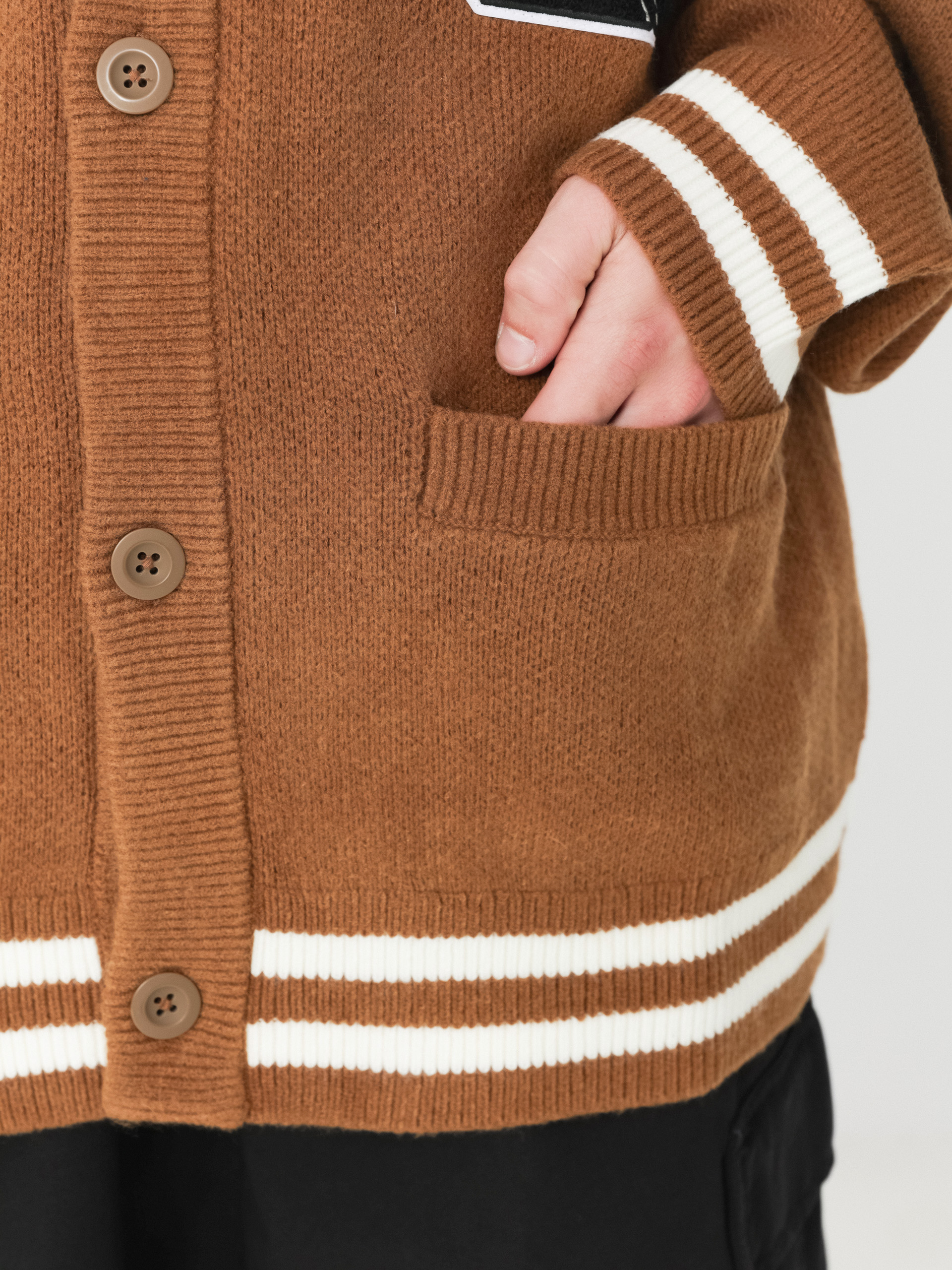 Пуловер Carhartt WIP Brown Ducks Cardigan (hamilton brown/wax)