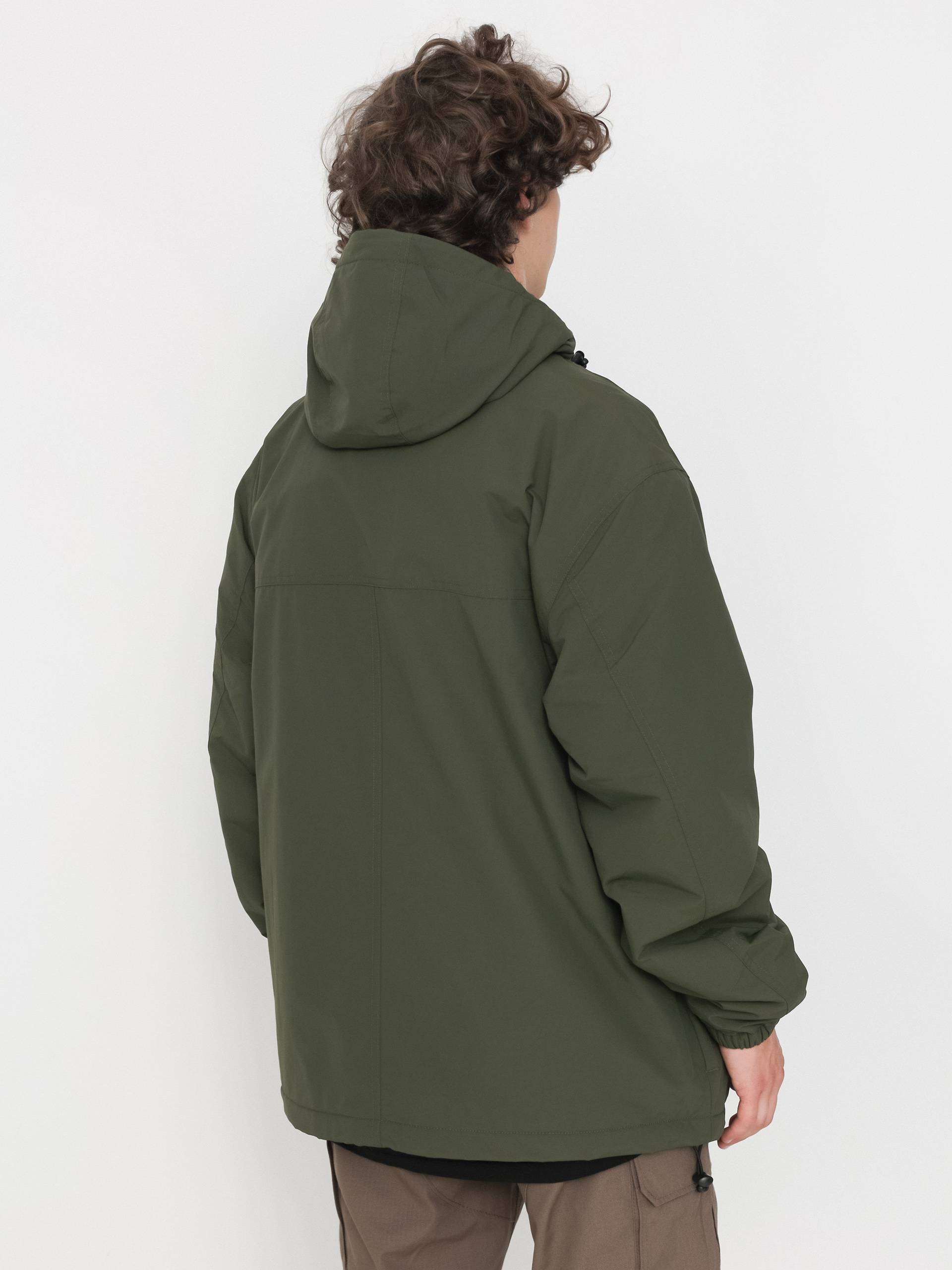 Яке Carhartt WIP Windbreaker Pullover (office green/white)
