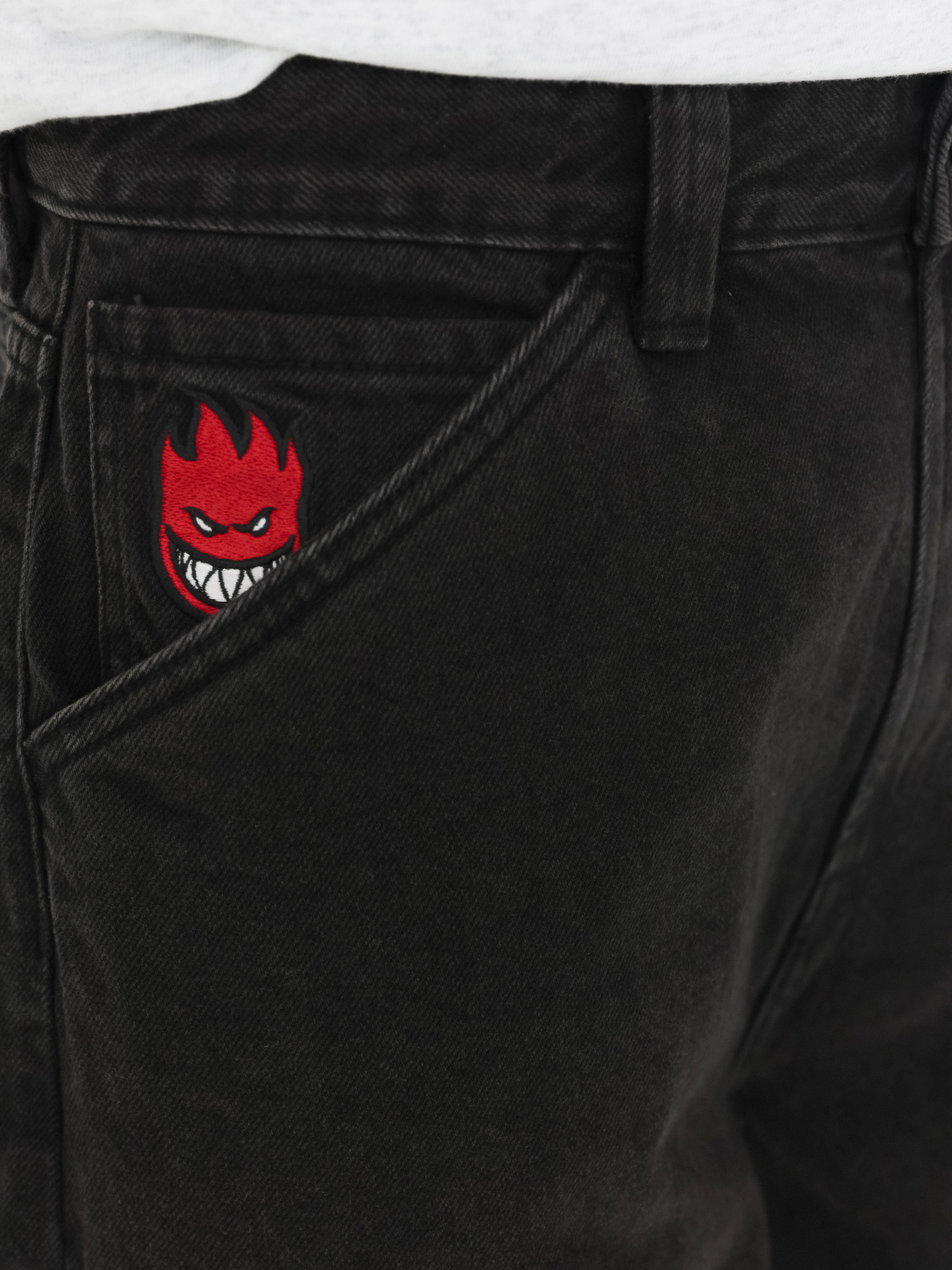 Къси панталони Spitfire Big Head Denim (black)