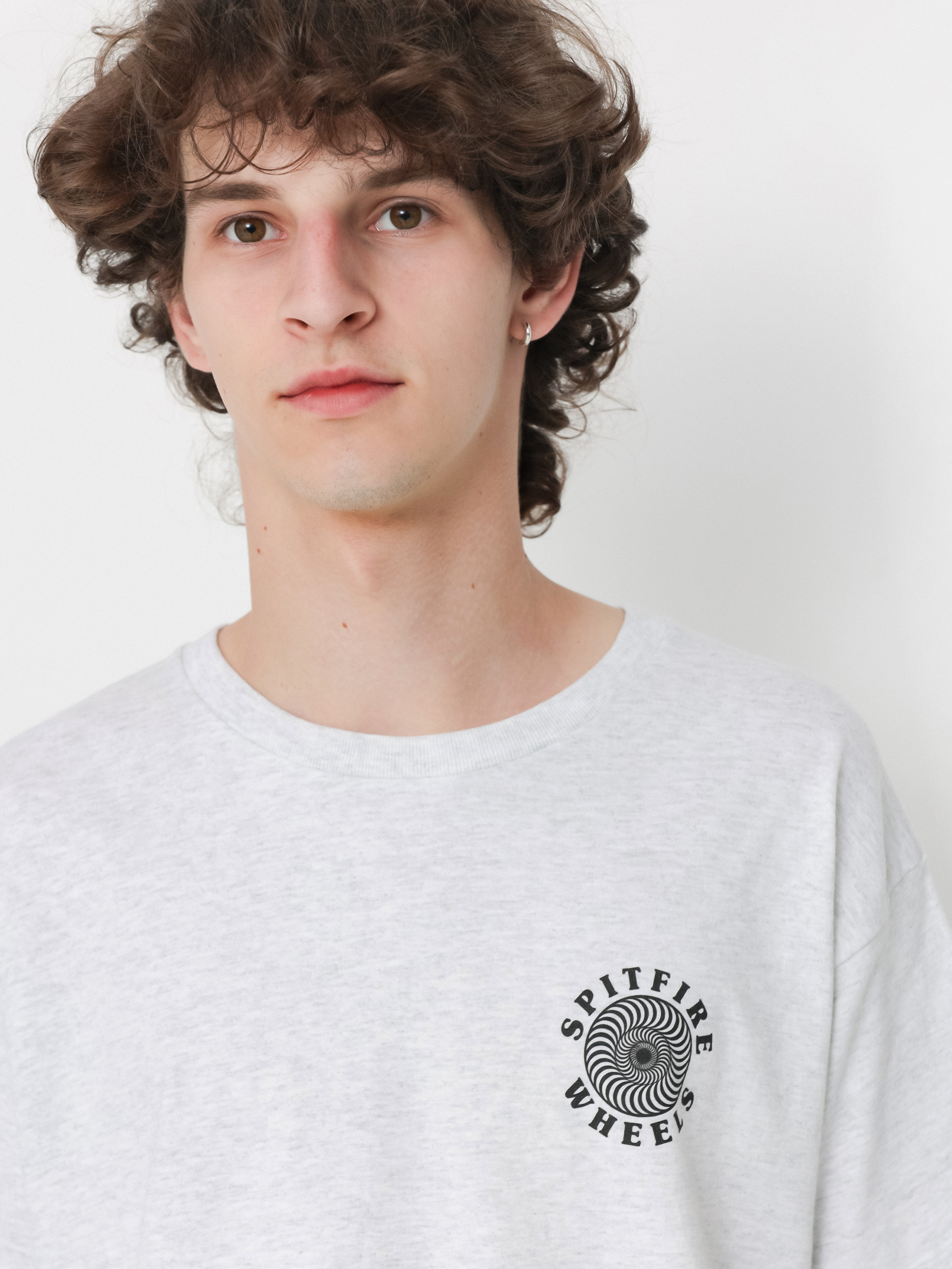 Тениска Spitfire Og Classic Fill (ash heather/black/red)