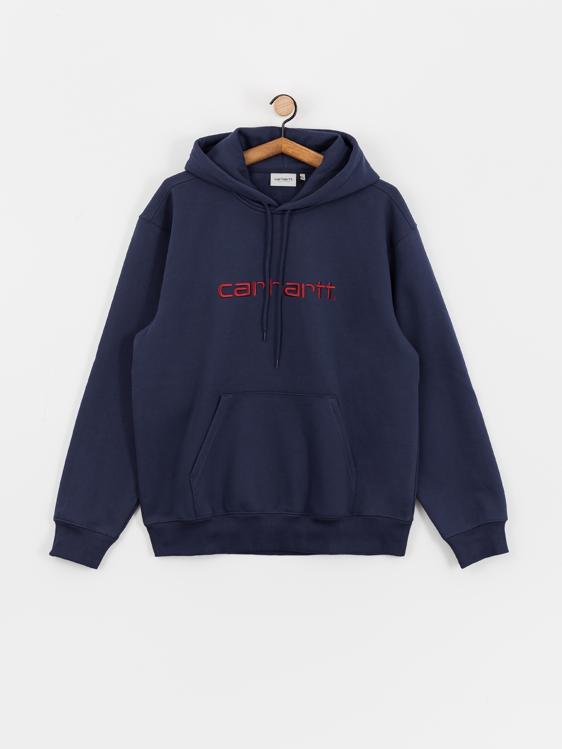 Суитшърт с качулка Carhartt WIP Carhartt HD (air force blue/malbec)