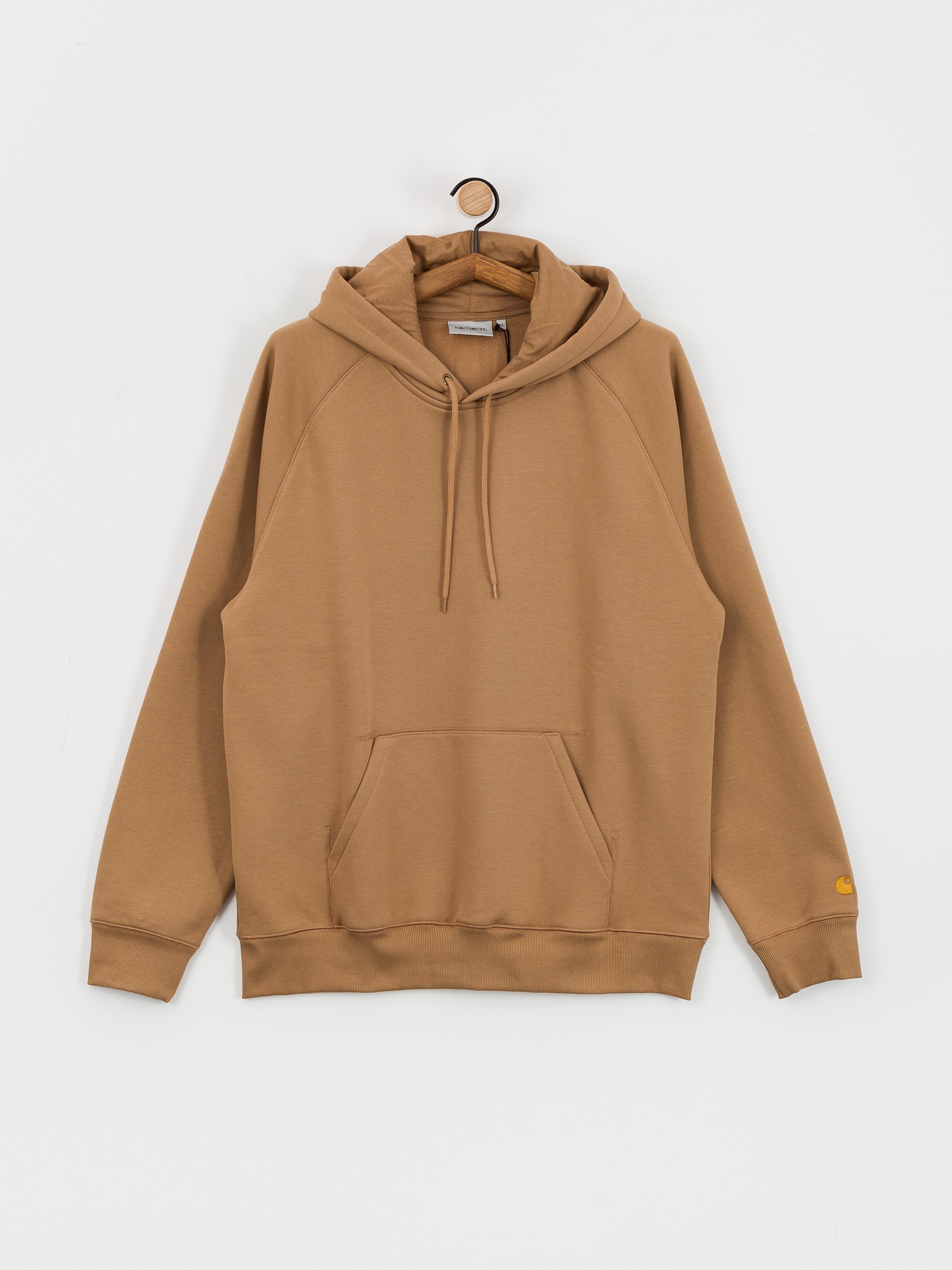 Суитшърт с качулка Carhartt WIP Chase HD (peanut/gold)