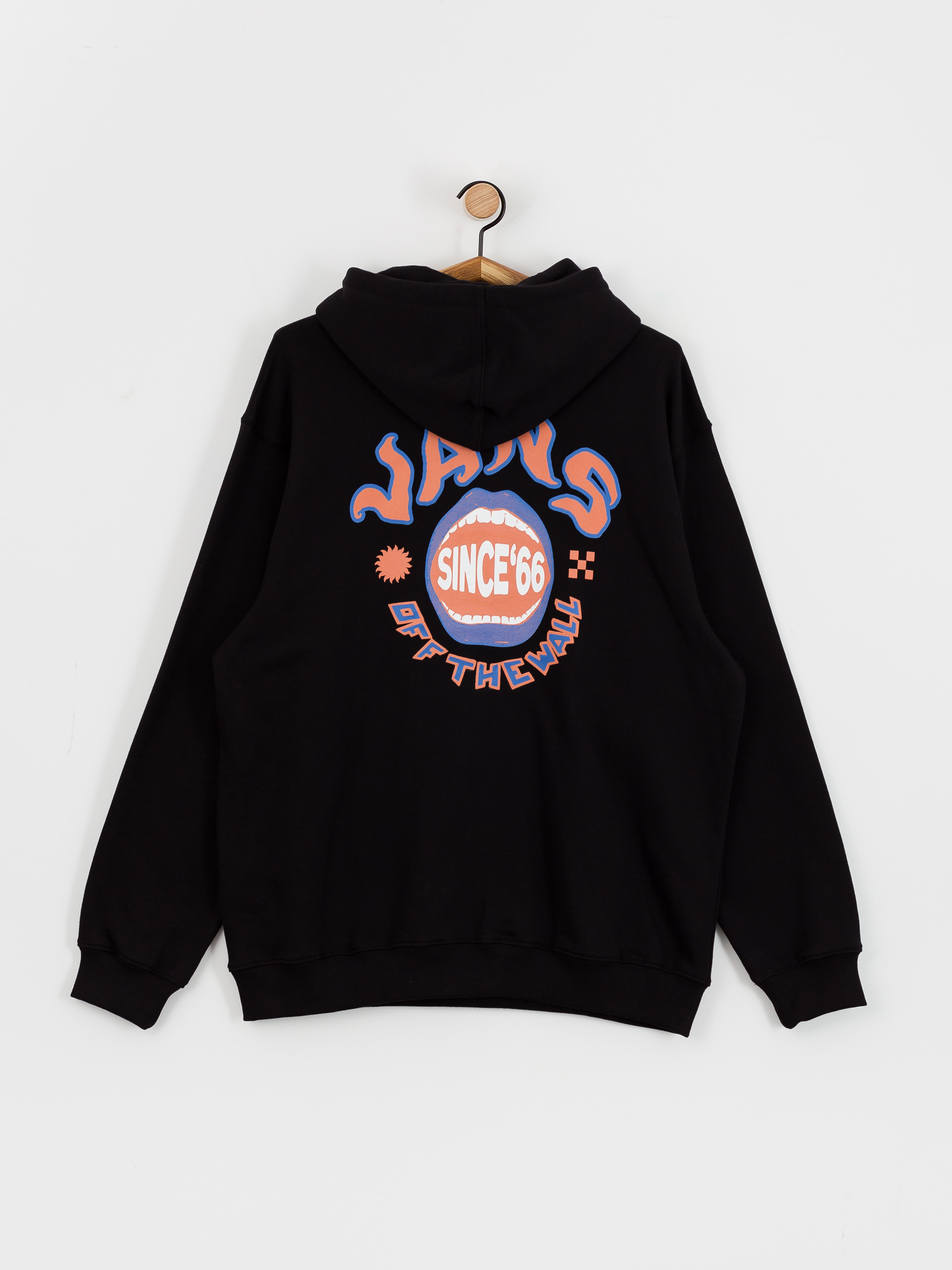 Суитшърт с качулка Vans OG Open Mouth Loose HD (black)