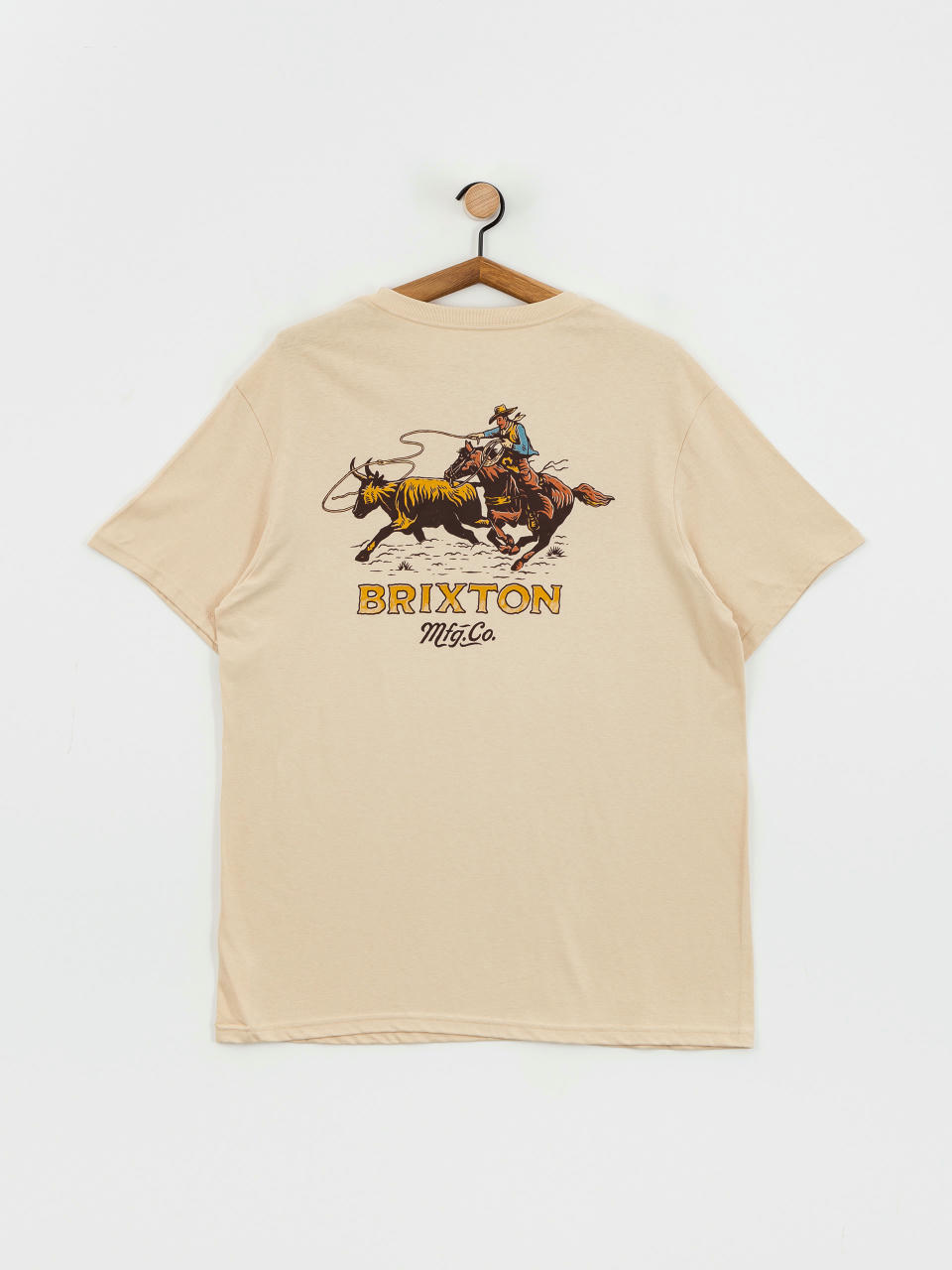 Тениска Brixton Wrangling Stt (cream)