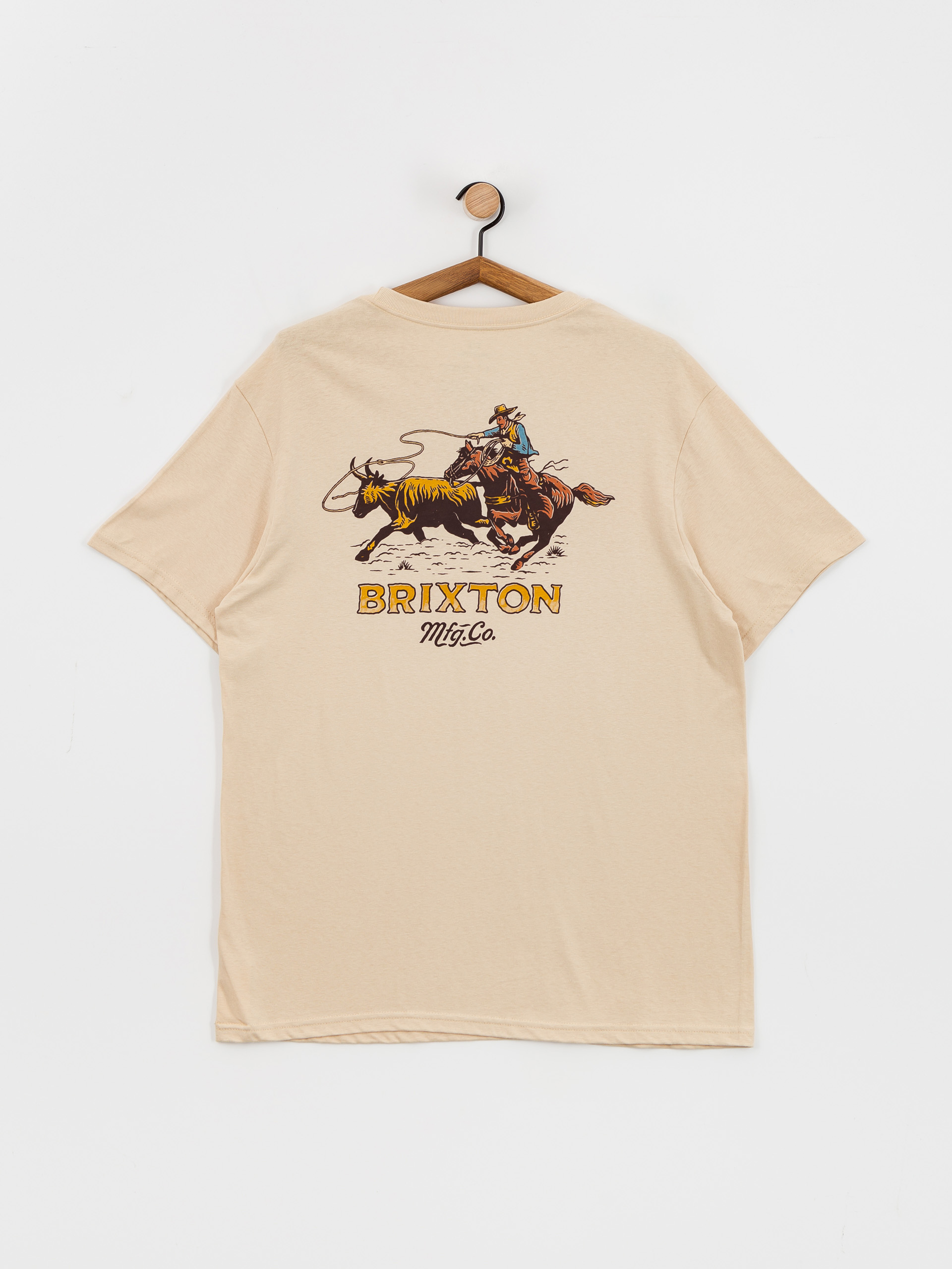 Тениска Brixton Wrangling Stt (cream)