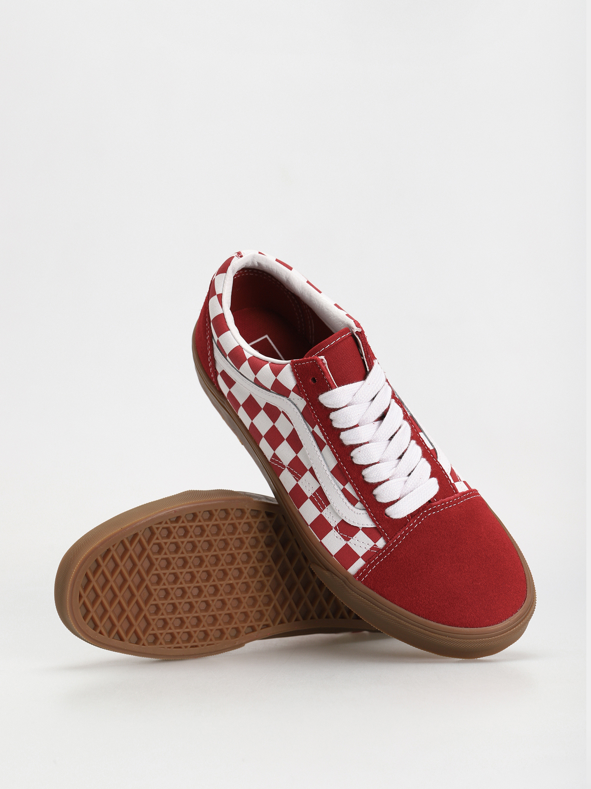 Обувки Vans Old Skool (fat lace checker red)