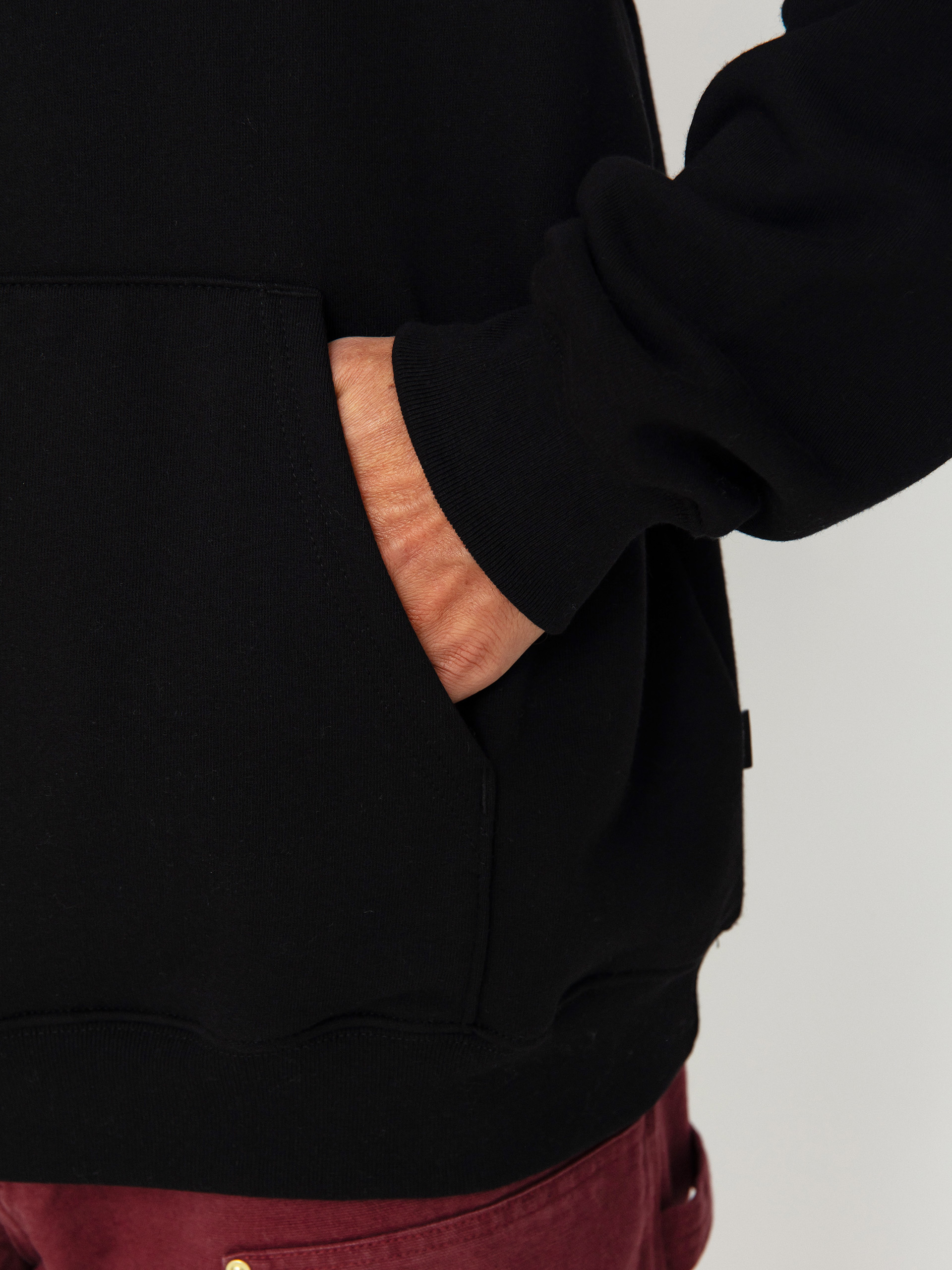 Суитшърт с качулка Vans OG Open Mouth Loose HD (black)