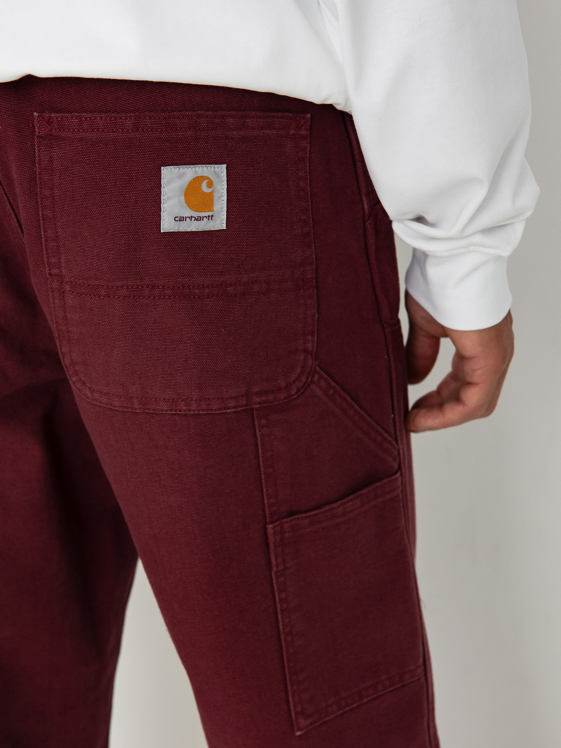 Панталони Carhartt WIP Double Knee (malbec)