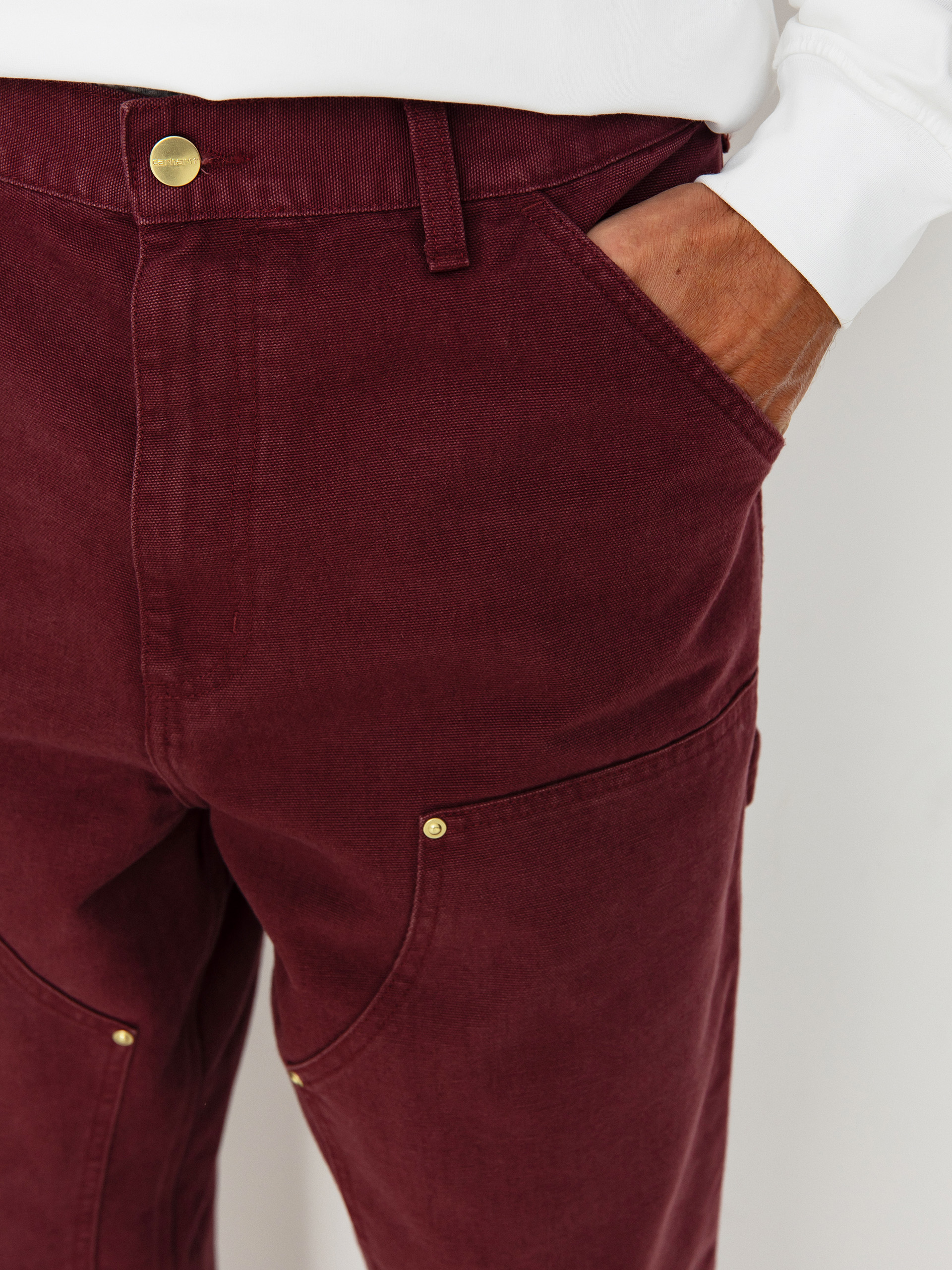 Панталони Carhartt WIP Double Knee (malbec)