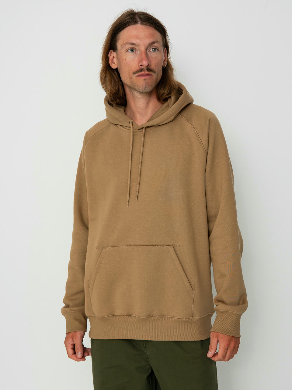 Суитшърт с качулка Carhartt WIP Chase HD (peanut/gold)