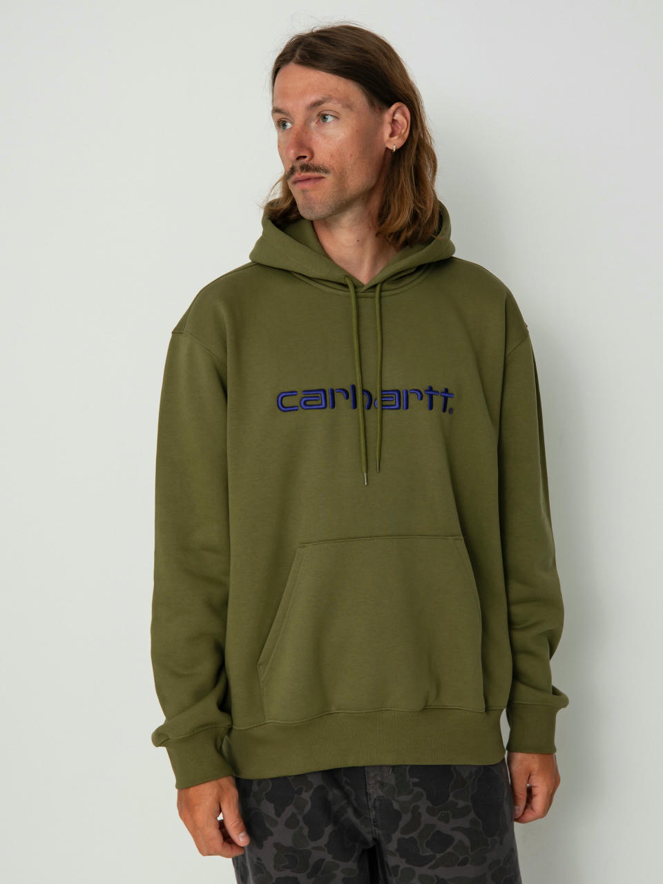 Суитшърт с качулка Carhartt WIP Carhartt HD (capulet/aura)