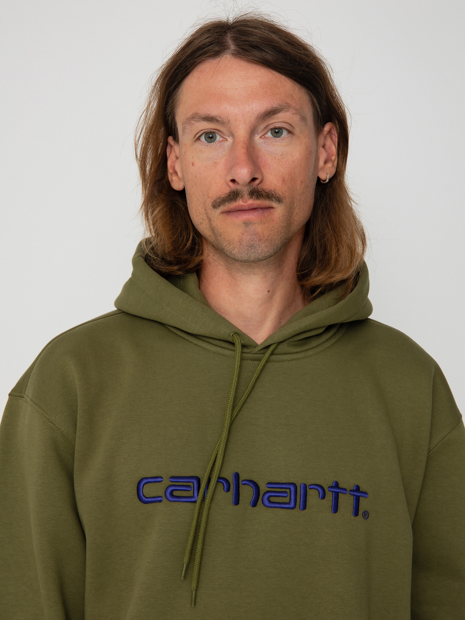 Суитшърт с качулка Carhartt WIP Carhartt HD (capulet/aura)