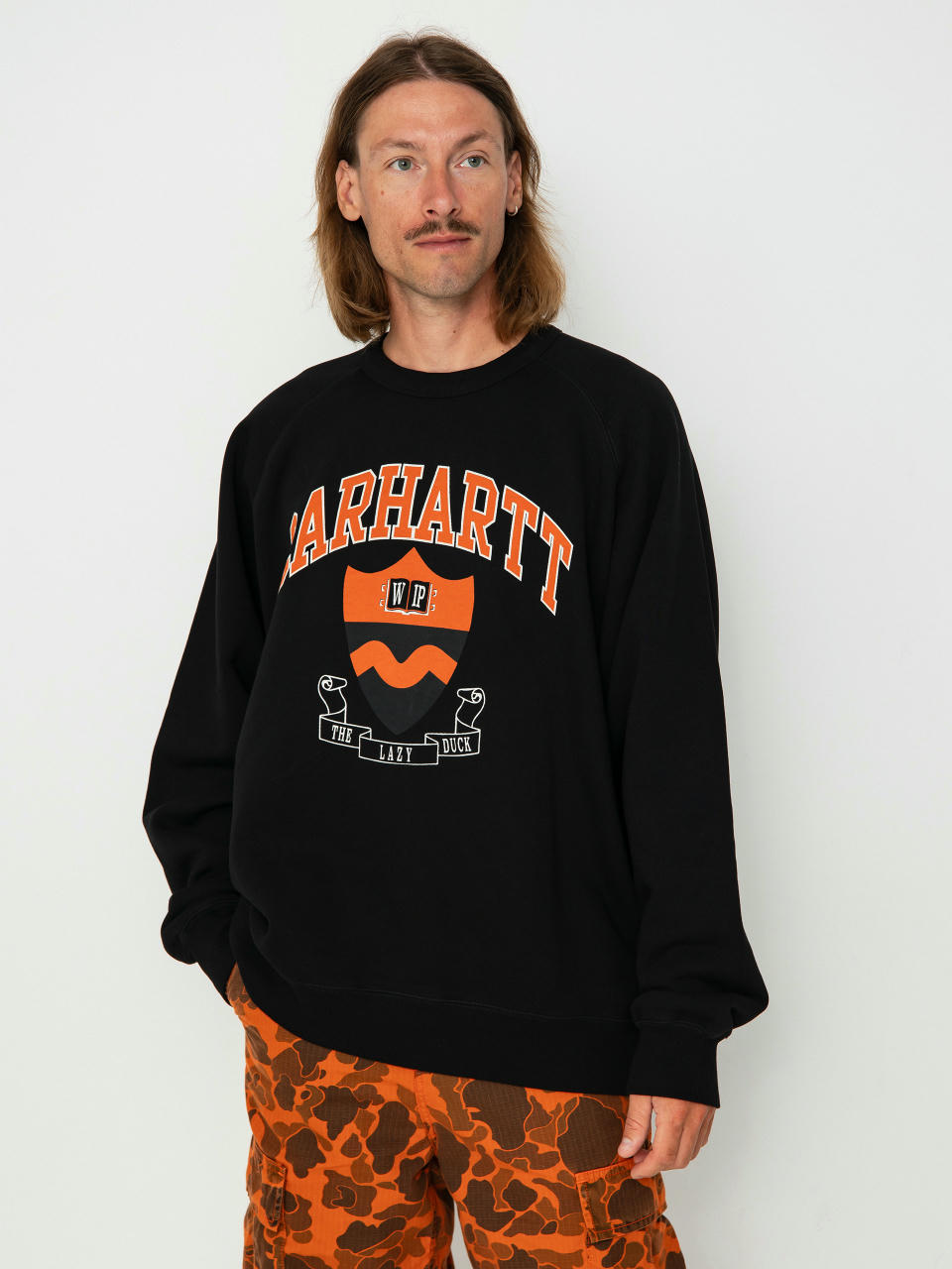 Суитшърт Carhartt WIP Lazy Duck Academy (black)