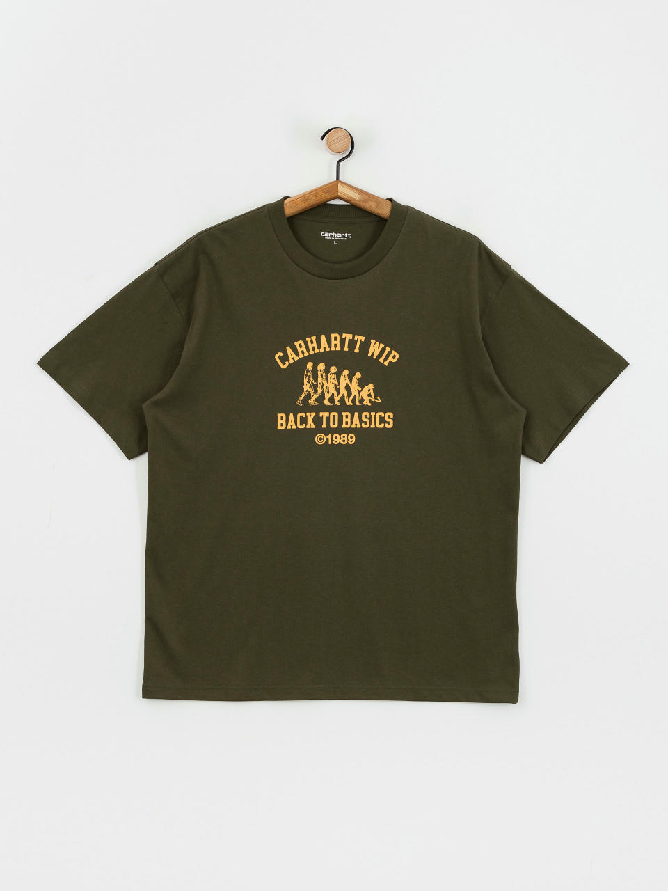 Тениска Carhartt WIP Basics (office green/winter spice)