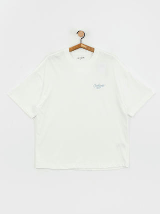 Тениска Carhartt WIP Signature Script (white/dusty ice)