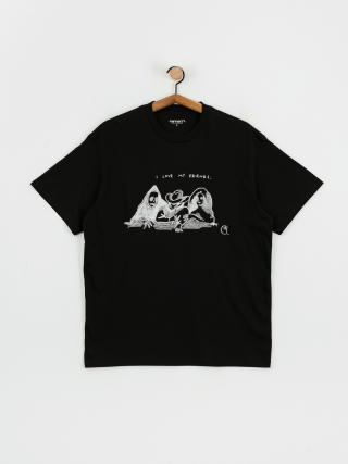 Тениска Carhartt WIP Pepe Friends (black/white)