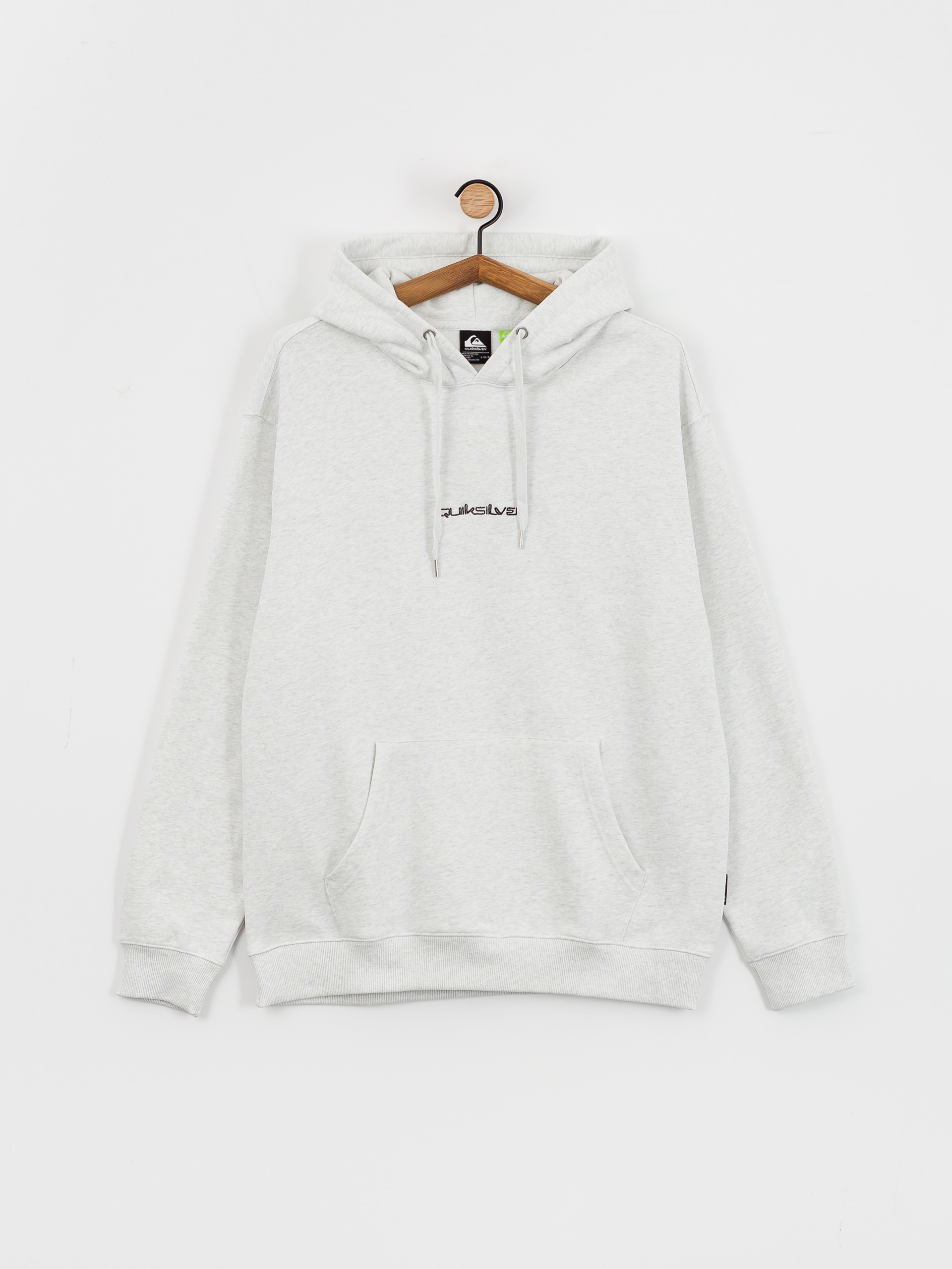 Суитшърт с качулка Quiksilver Dna Omni Logo HD (white marble heather)
