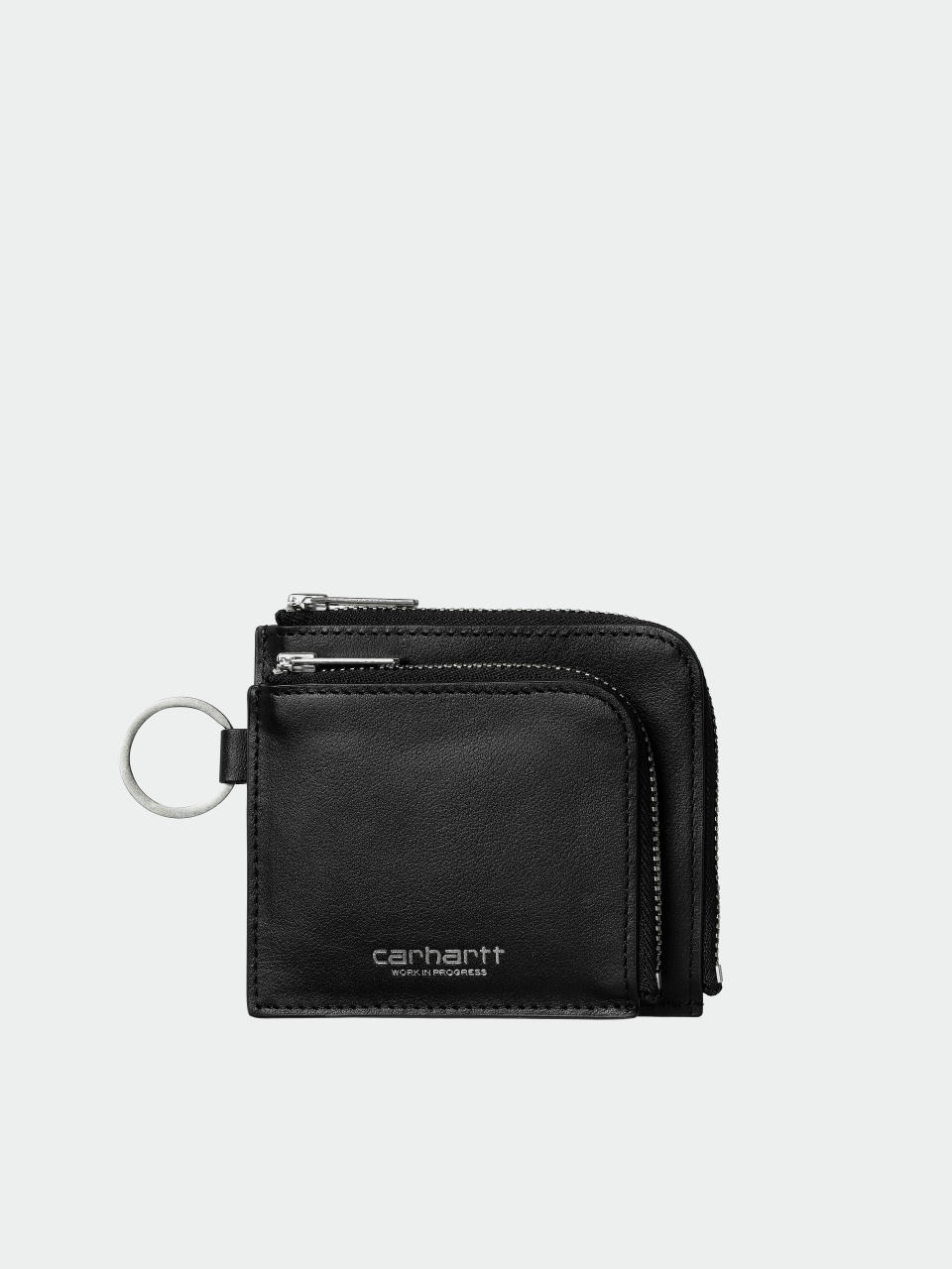 Портмоне Carhartt WIP Double Vegas Zip (black/silver)