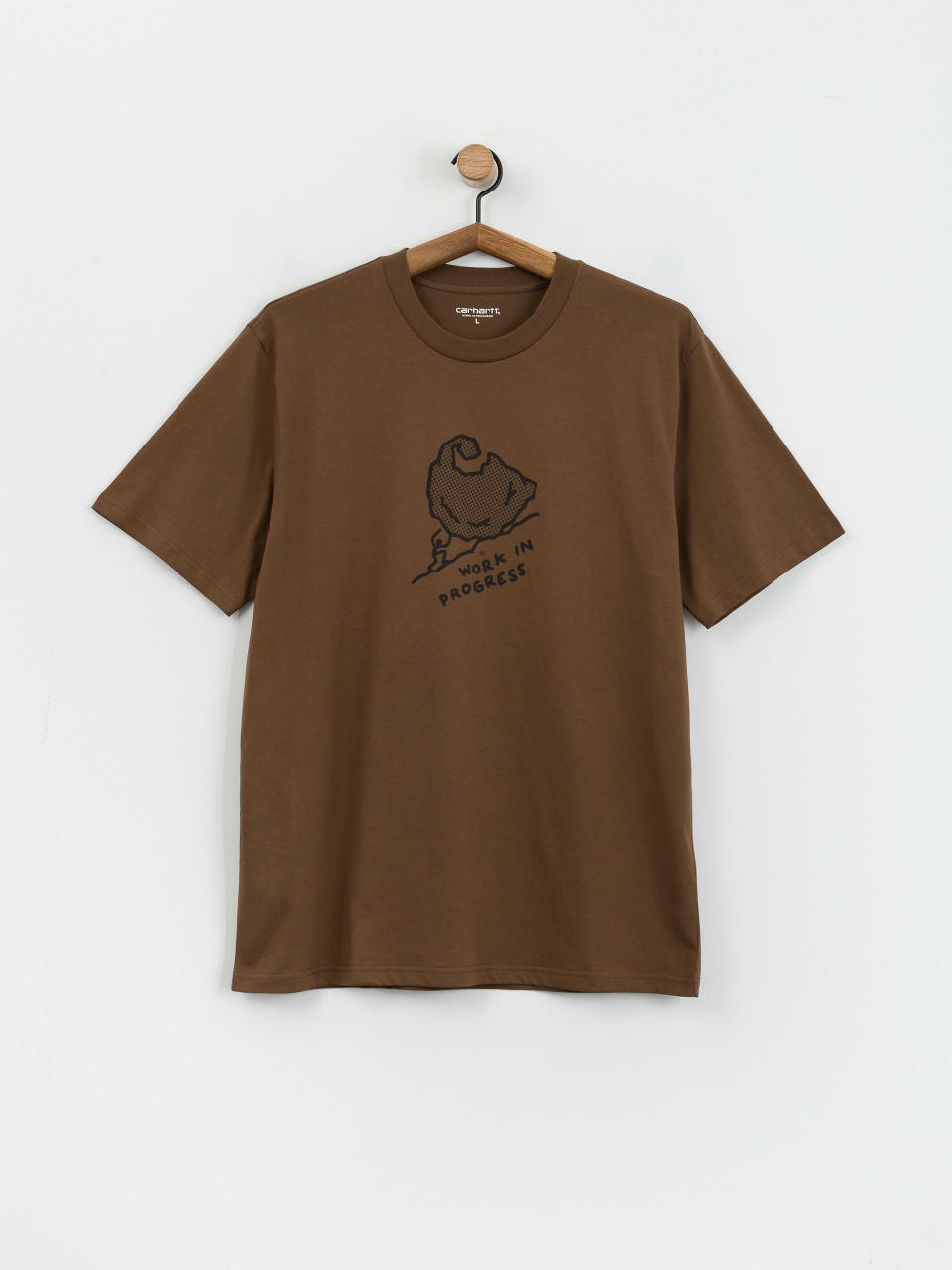 Тениска Carhartt WIP Move On Up (chocolate/black)