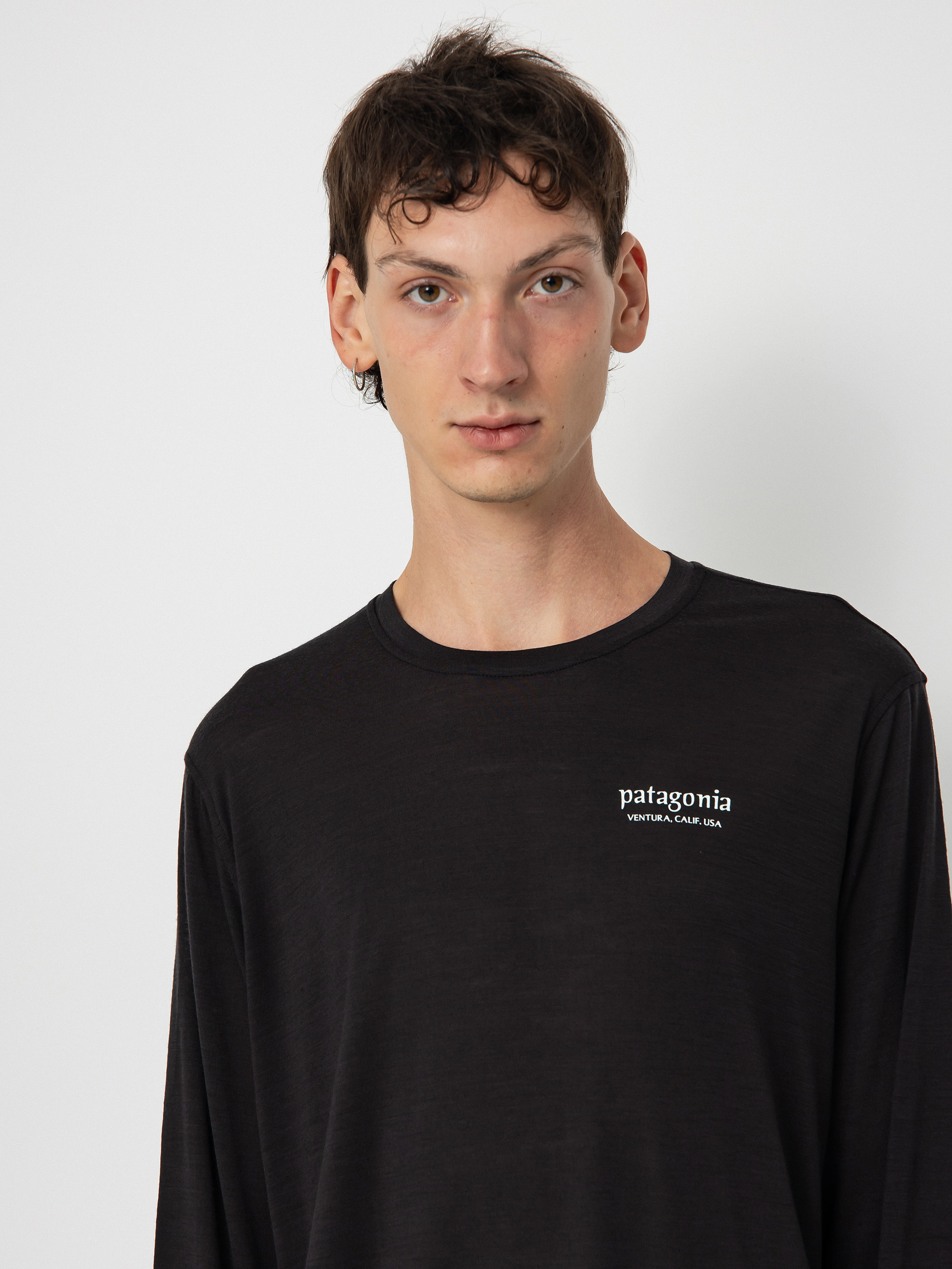 Блуза Patagonia Cap Cool Merino Blend Graphic (heritage header black)