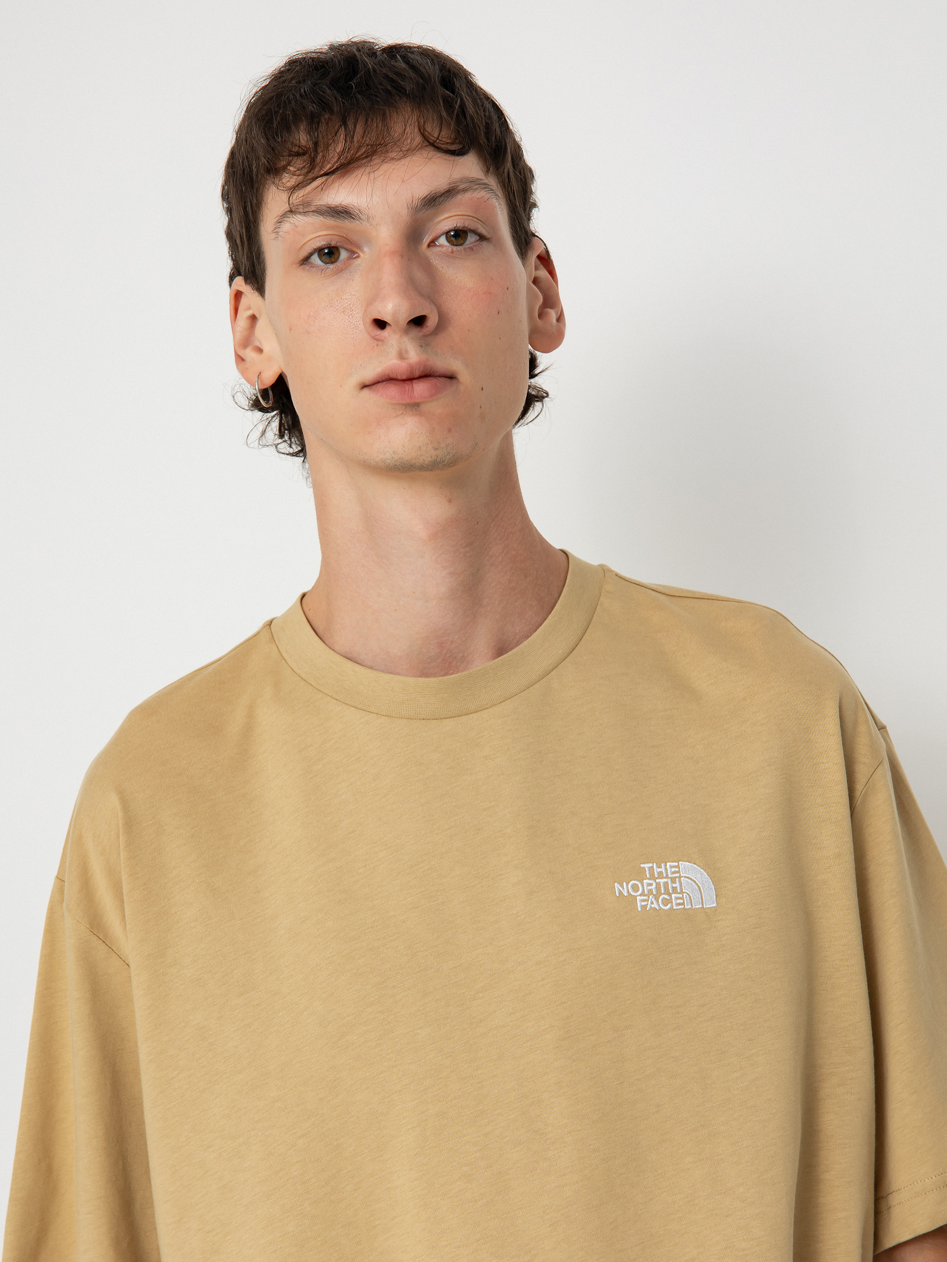 Тениска The North Face Essential Oversize (khaki stone)
