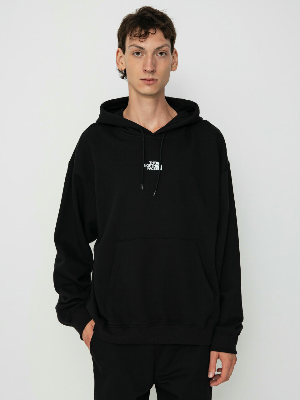 Суитшърт с качулка The North Face Zumu Oversize HD (tnf black)