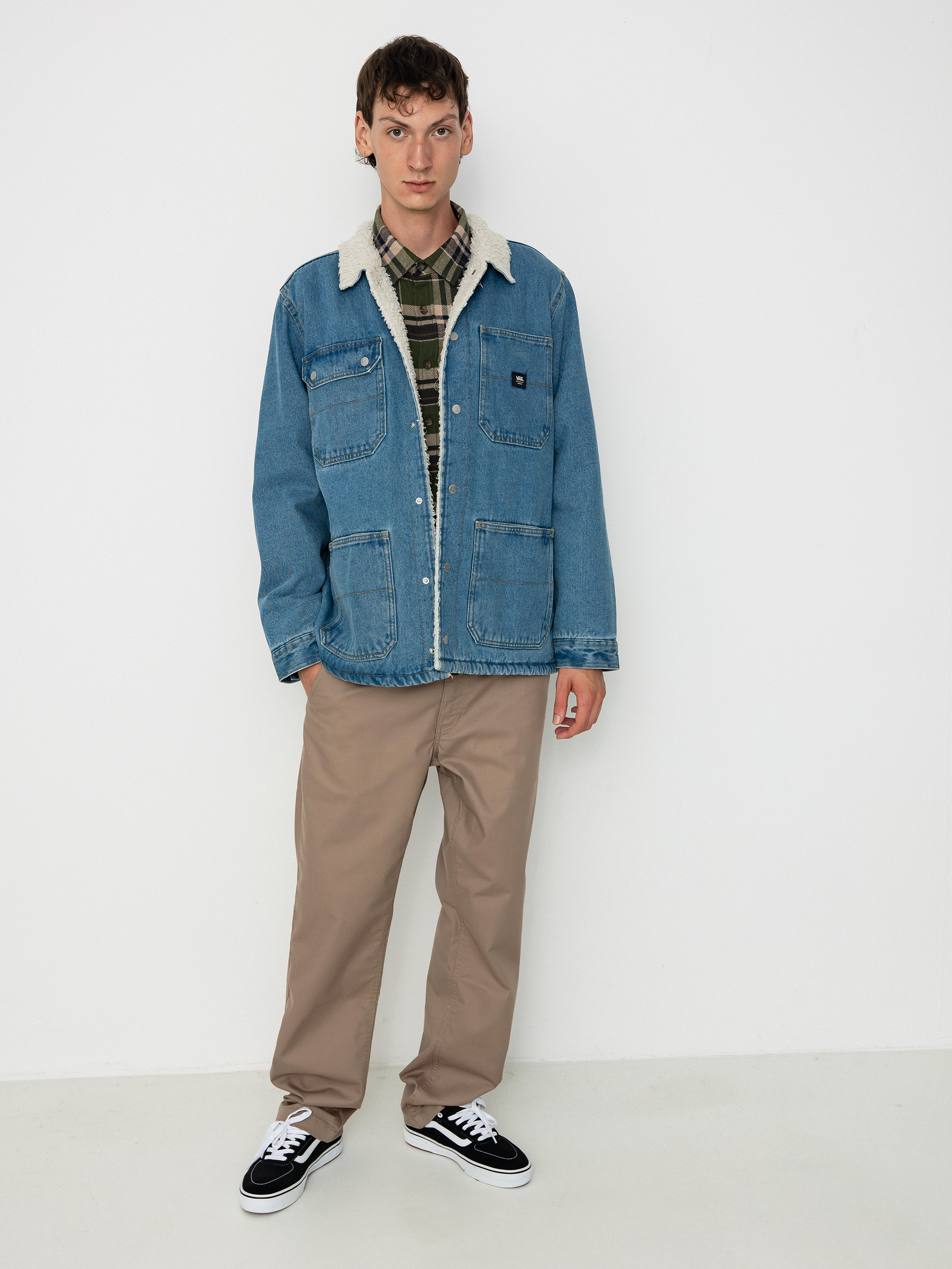 Яке Vans Drill Chore Denim Sherpa (stonewash/blue)