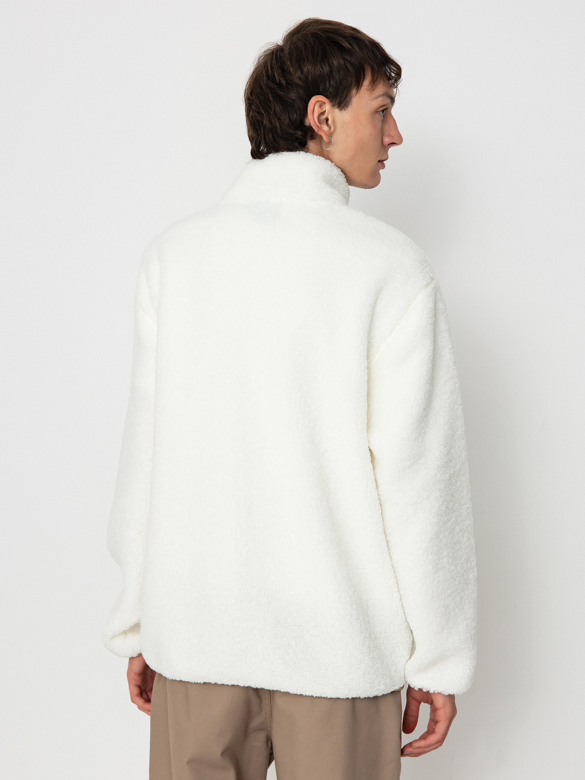 Мъжки Поларени суитшърт Vans Vans Boxed Sherpa Qzip (marshmallow)