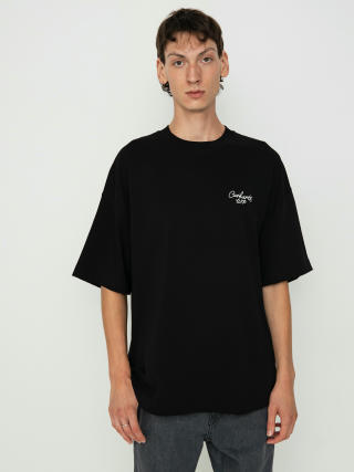 Тениска Carhartt WIP Signature Script (black/wax)