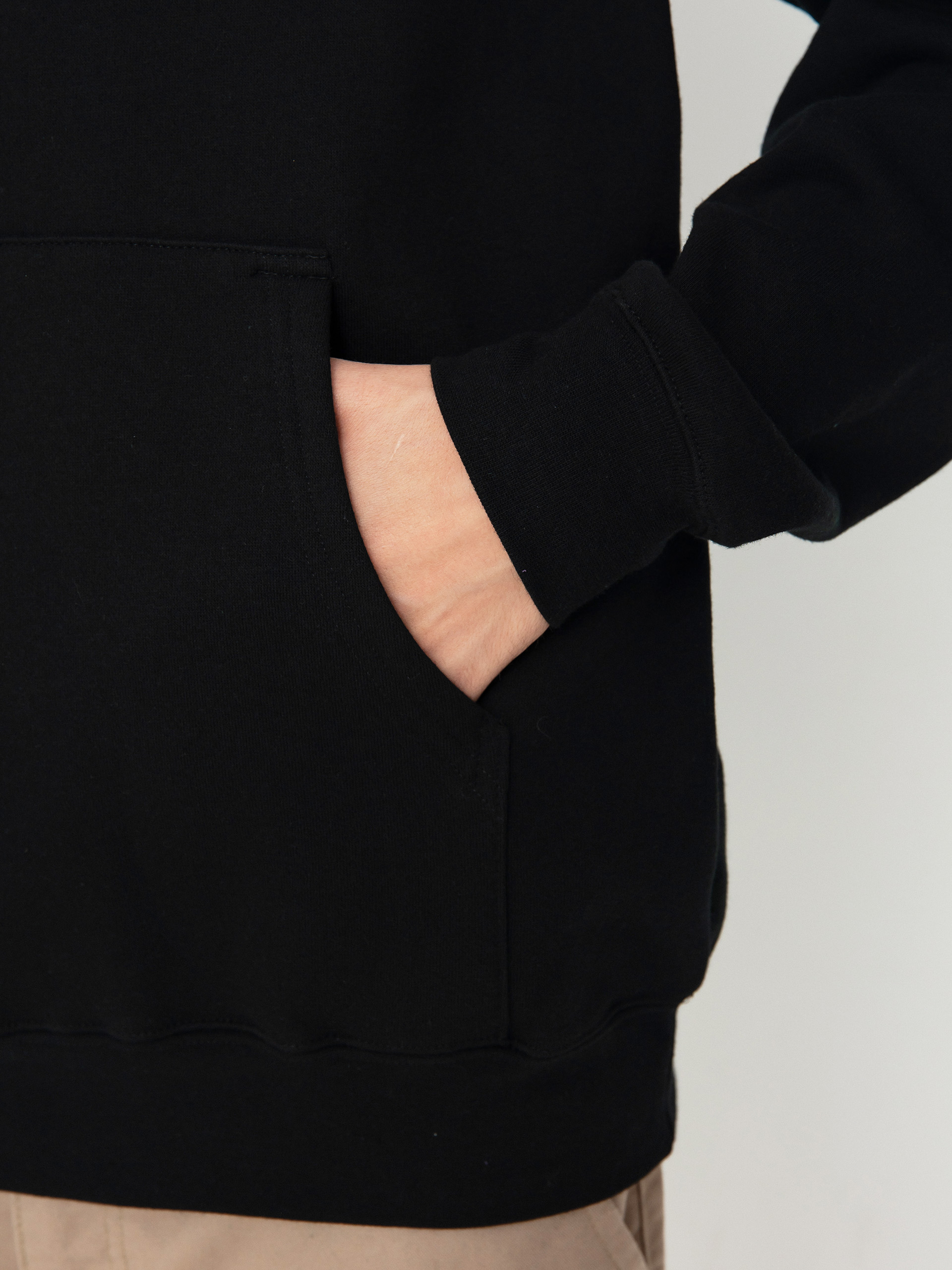 Суитшърт с качулка Real Deeds HD (black/white)