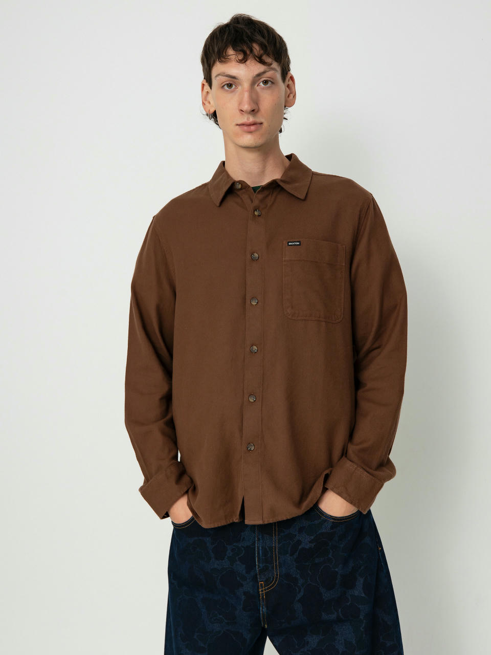 Риза Brixton Hasting Lw Flannel (pinecone brown)