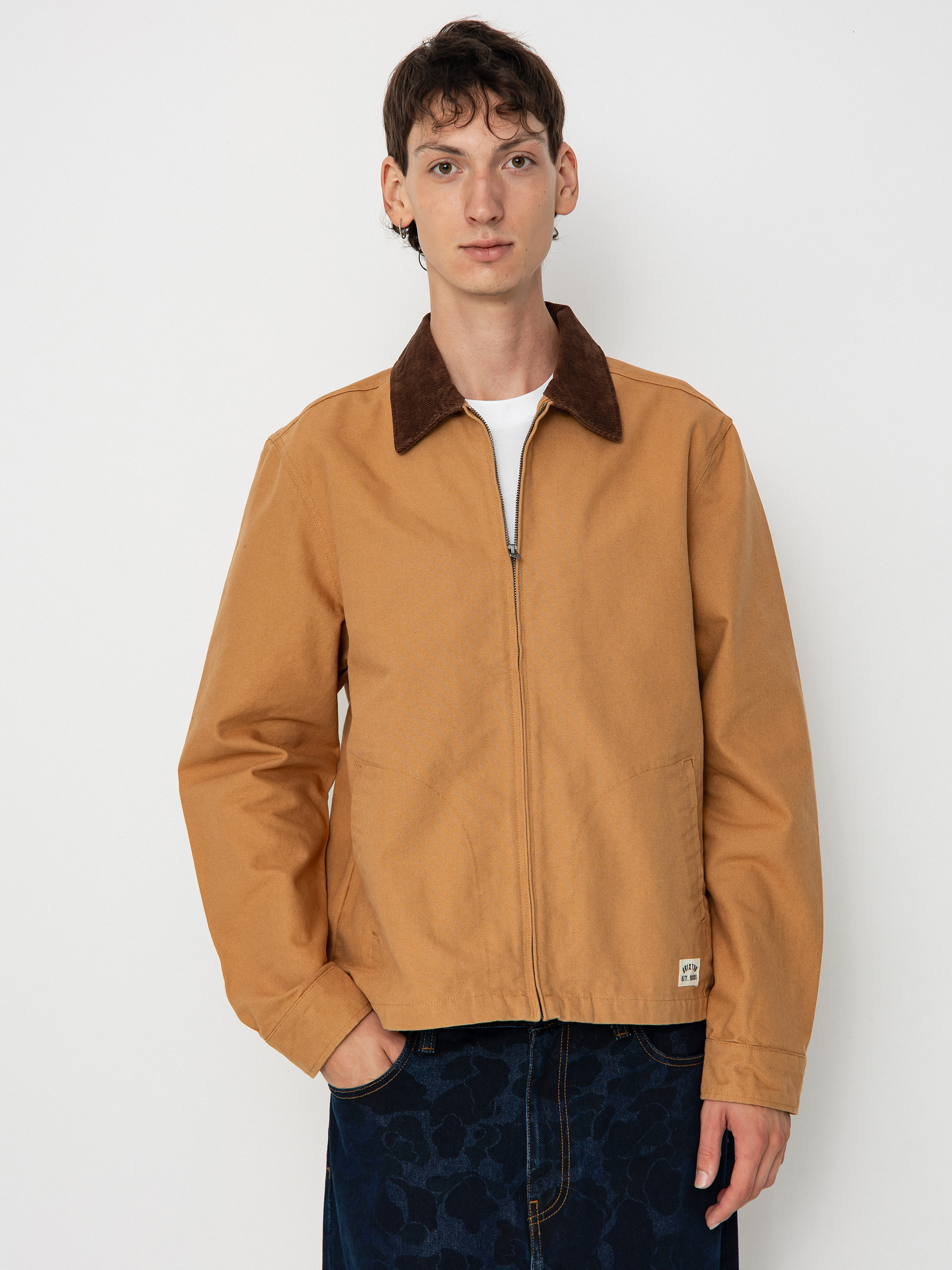 Яке Brixton Mechanic Garage Zip (tobacco brown)