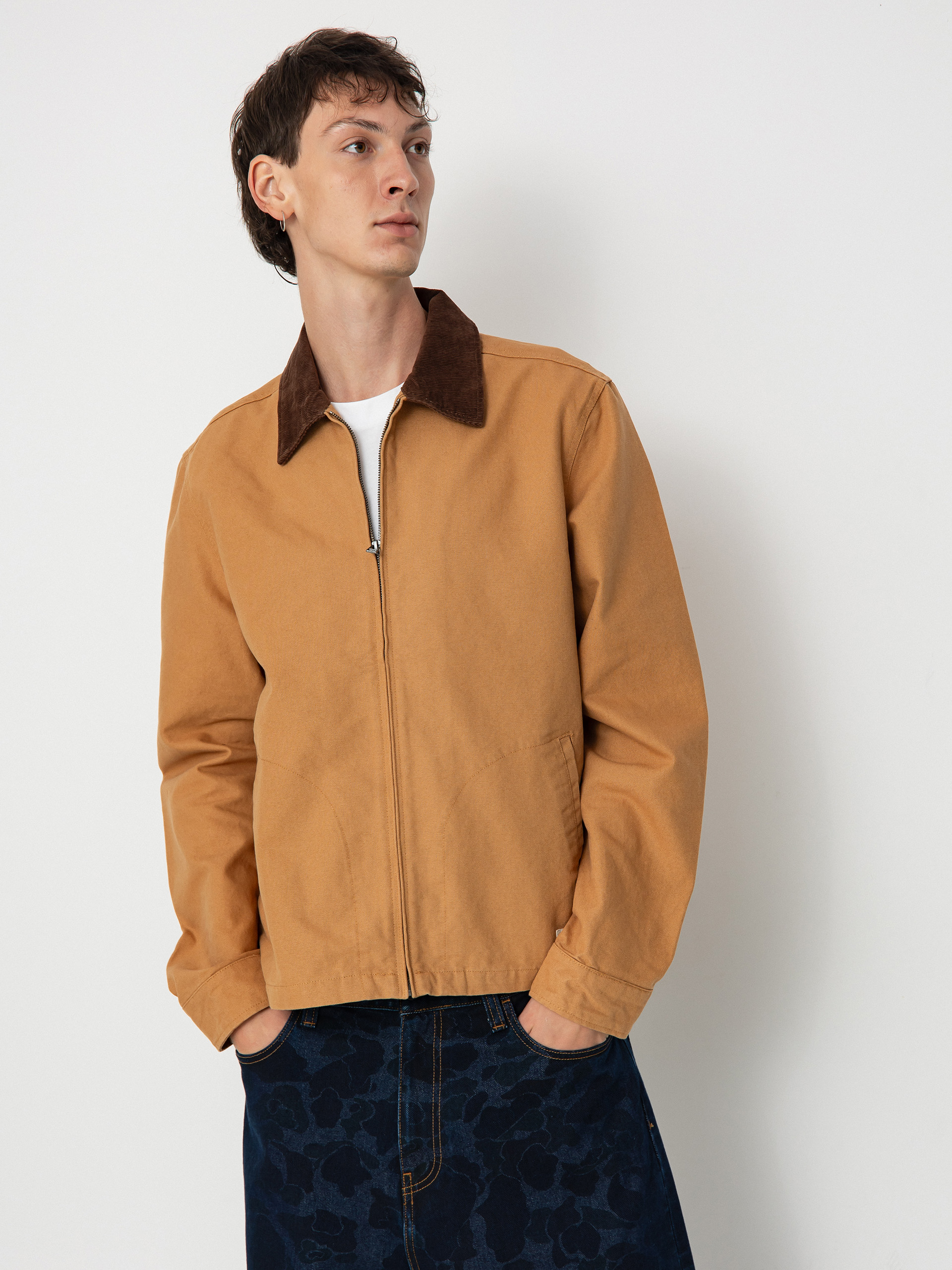 Яке Brixton Mechanic Garage Zip (tobacco brown)