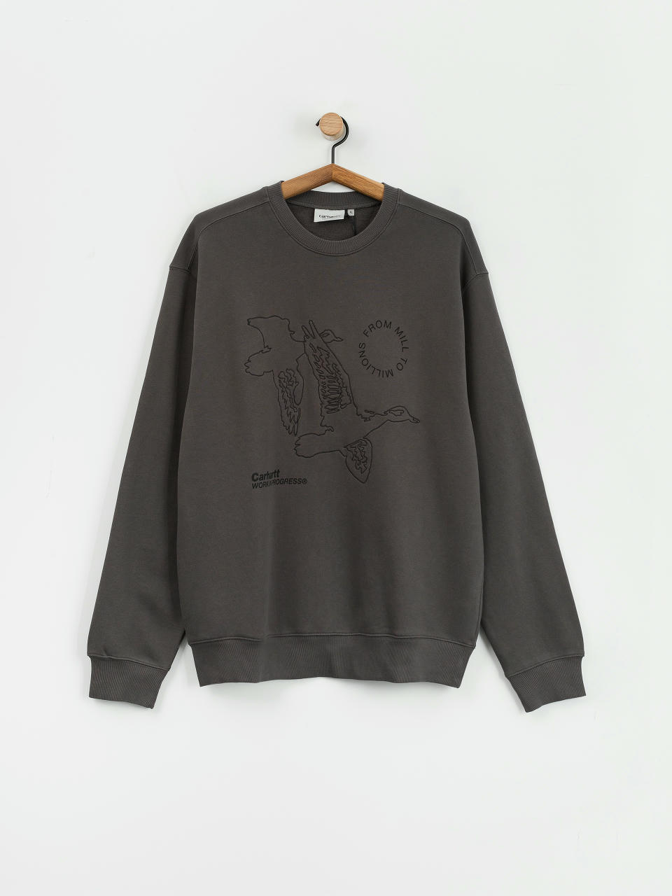 Суитшърт Carhartt WIP Flying Ducks (graphite)