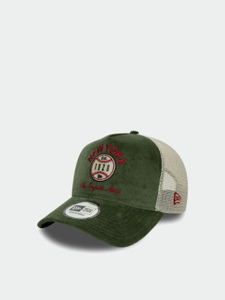 Шапка с козирка New Era Cord Graphic Trucker (dark green)