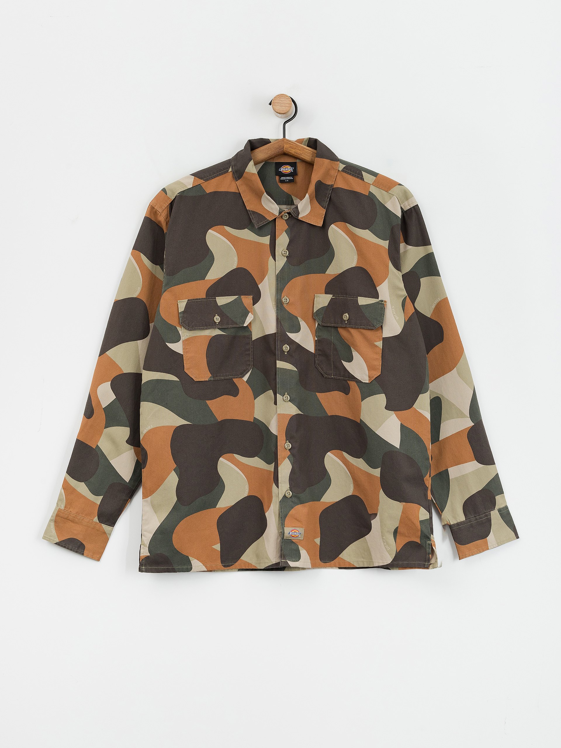 Риза Dickies Camo Canvas Work (imperial green)