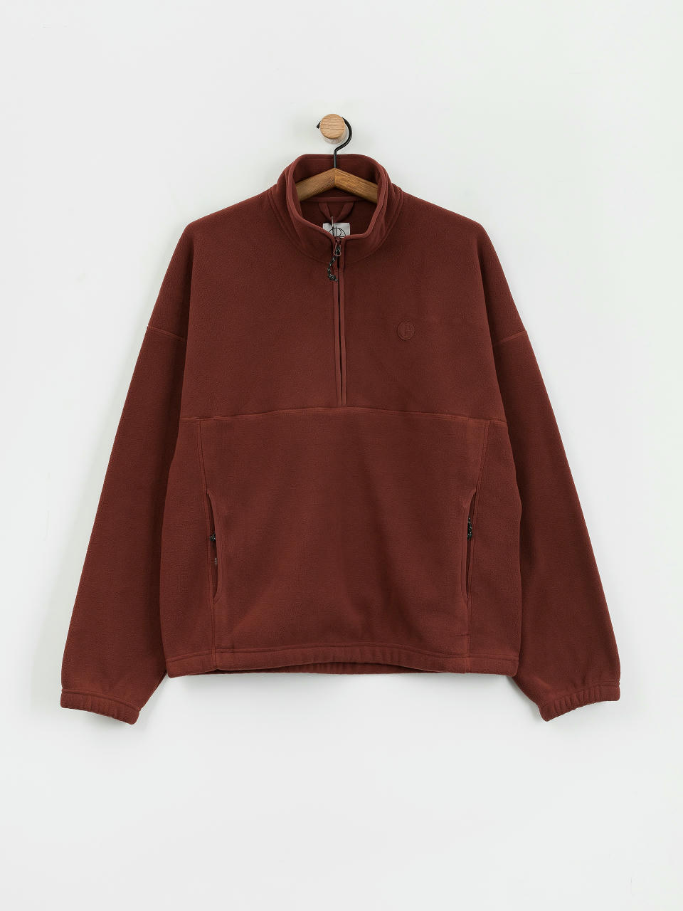 Суитшърт с качулка Polar Skate Ivan Half Zip (wine)