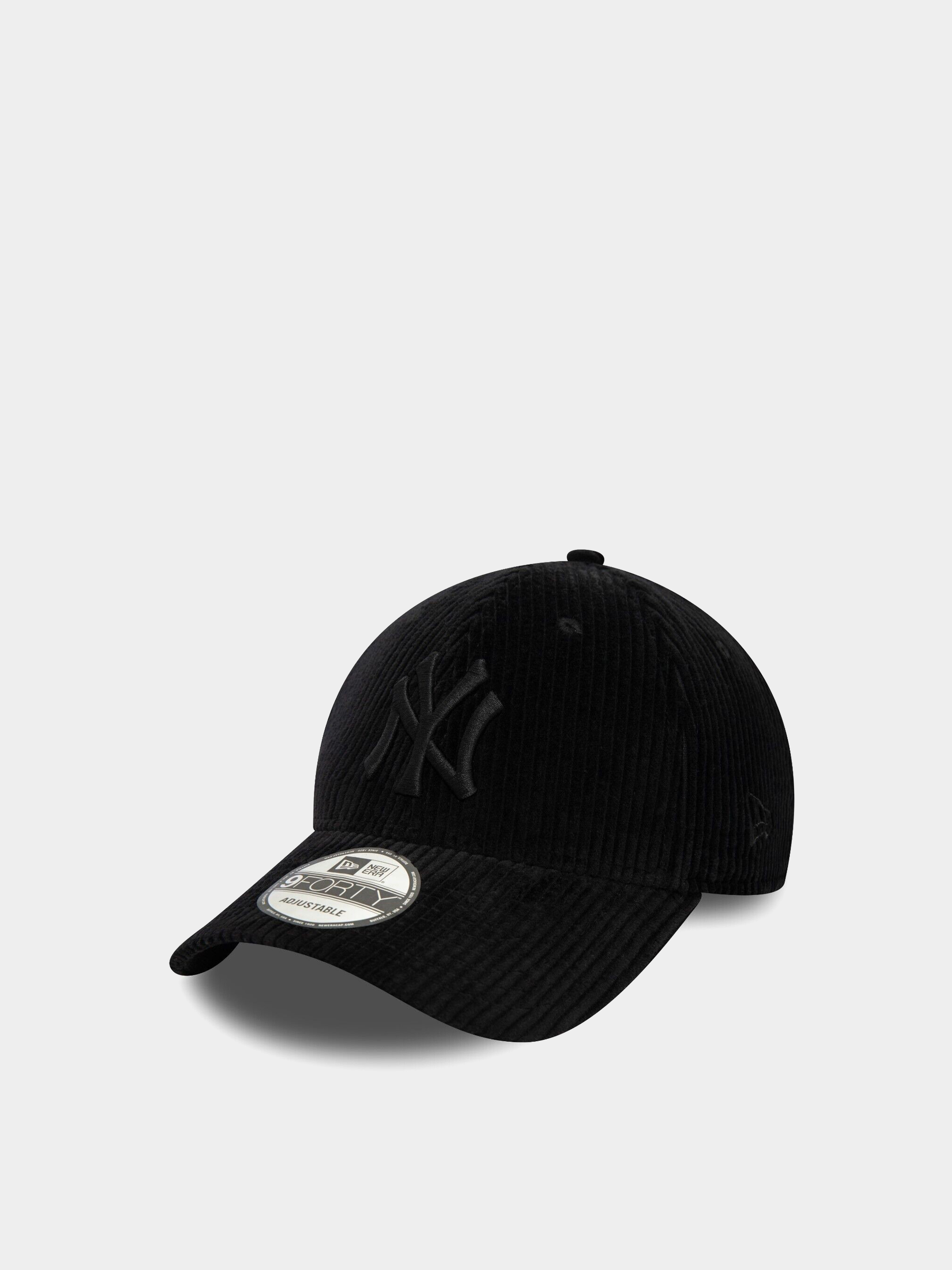 Шапка с козирка New Era Cord 9Forty New York Yankees (black)