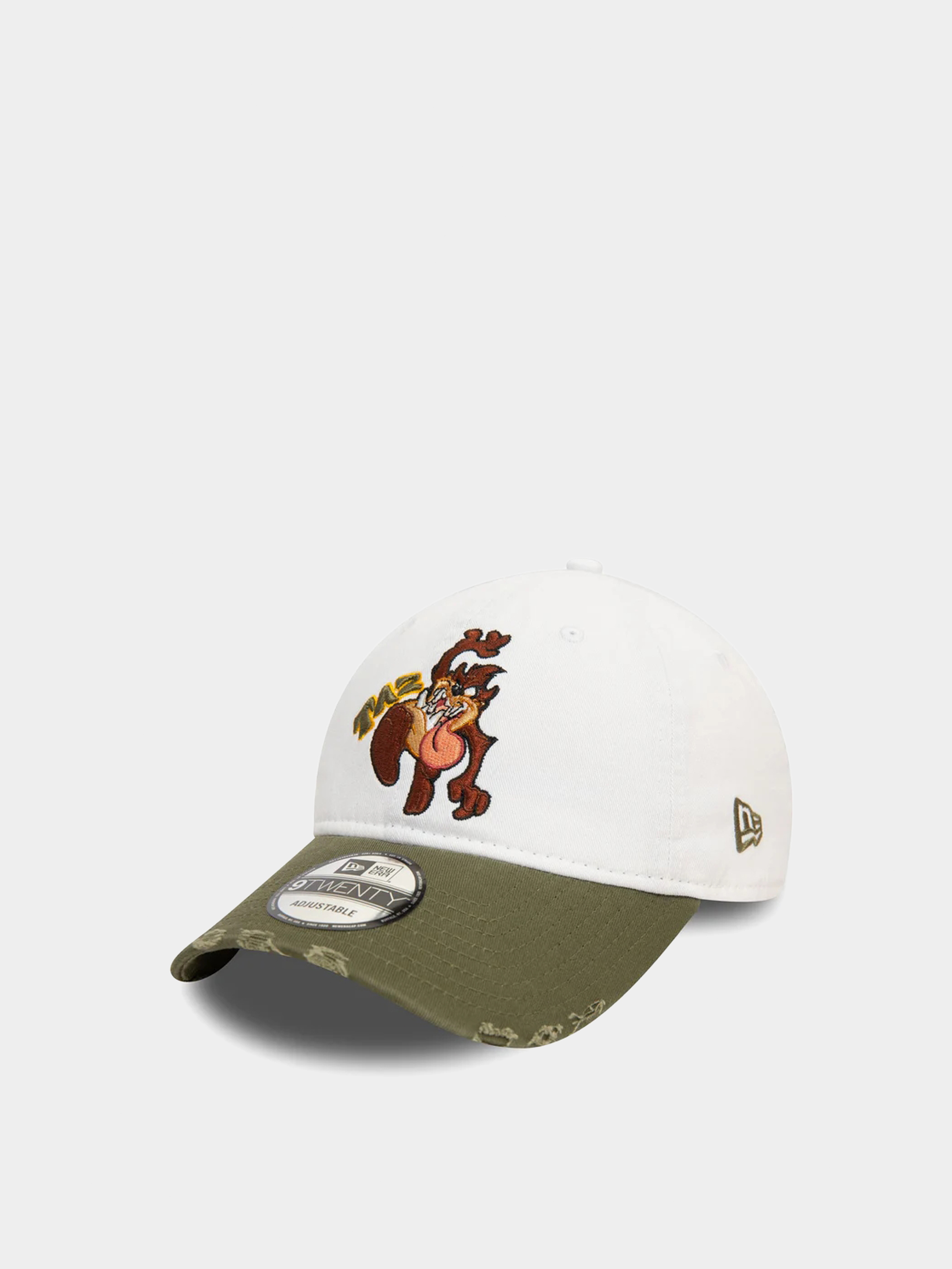 Шапка с козирка New Era Warner Bros Washed 9Twenty Taz (khaki/white)