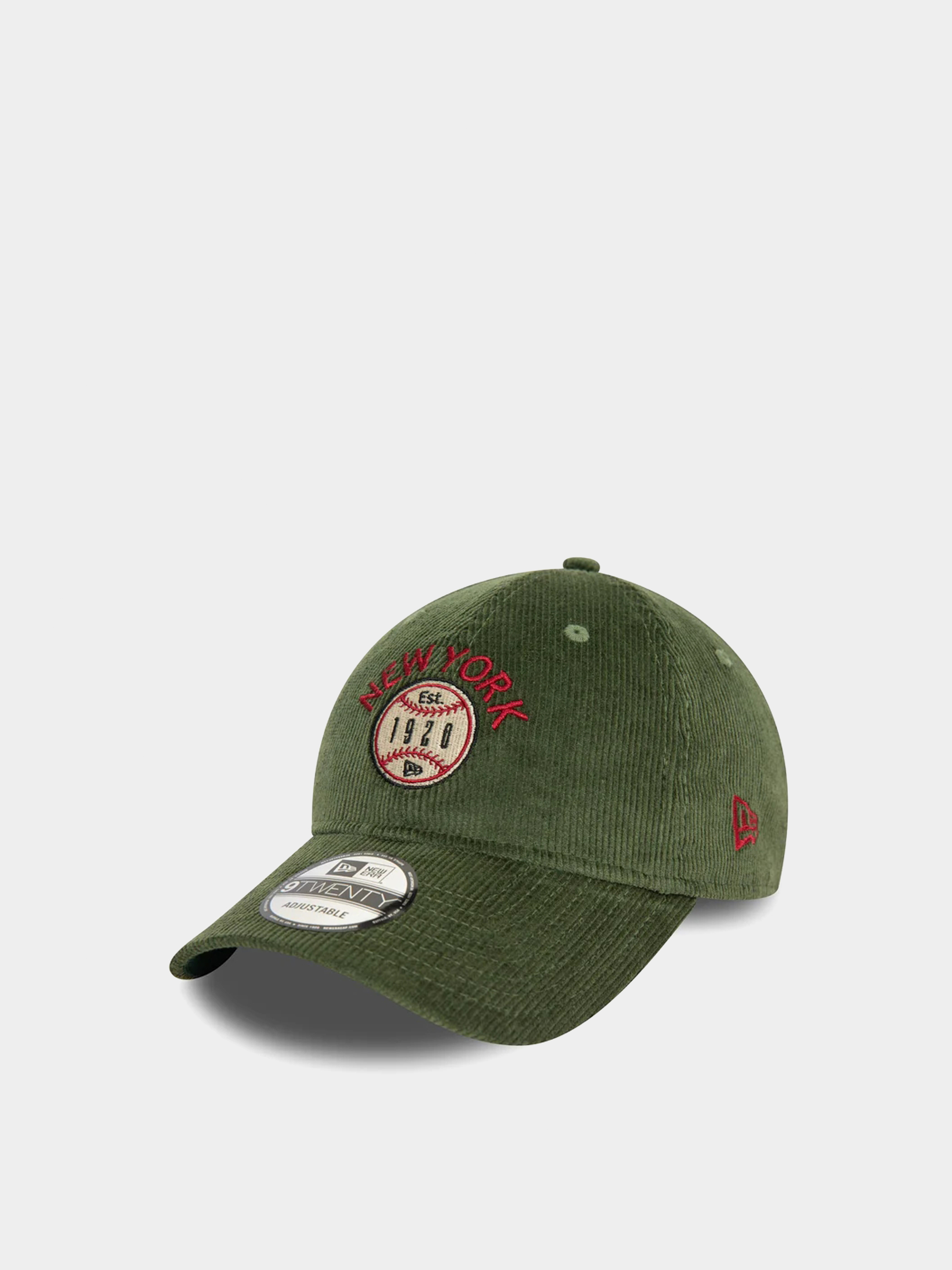 u0428u0430u043fu043au0430 u0441 u043au043eu0437u0438u0440u043au0430 New Era Cord 9Twenty (dark green)